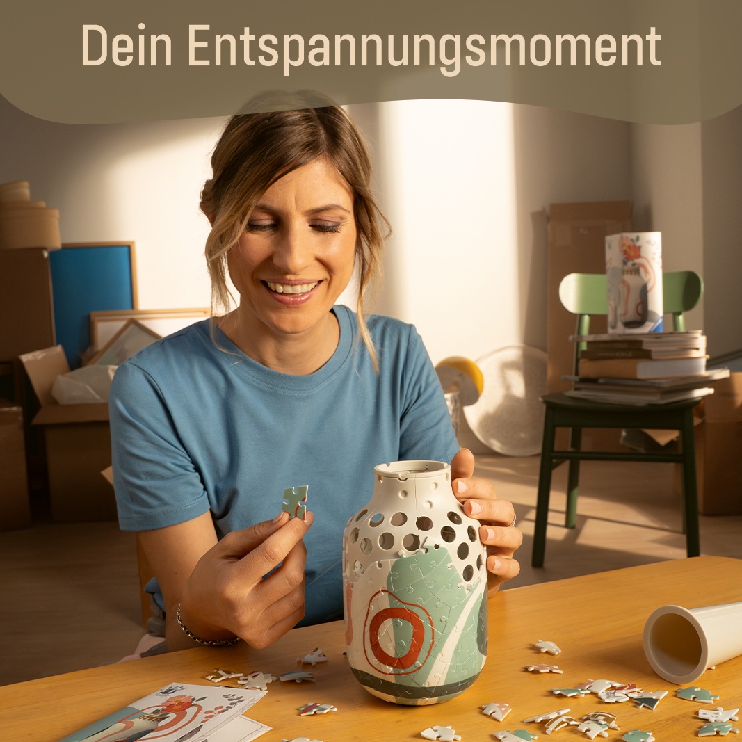 Ravensburger 3D-Puzzle »Vase Organic Beige« Made in Europe