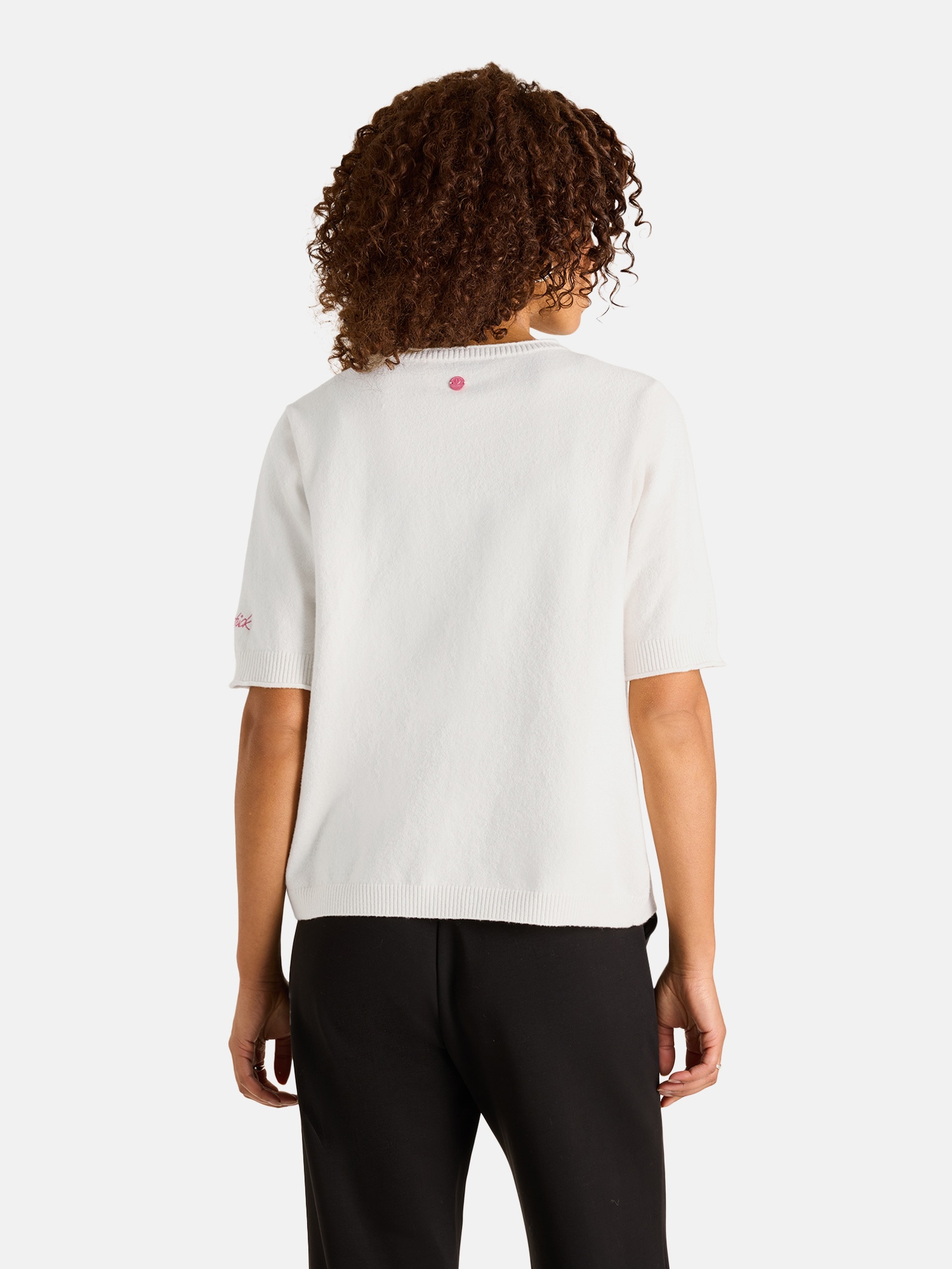 Lieblingsstück Kurzarmpullover »MelisandeL« 52% Baumwolle, 30% Polyester, 14% Polyamid, 4% Elasthan