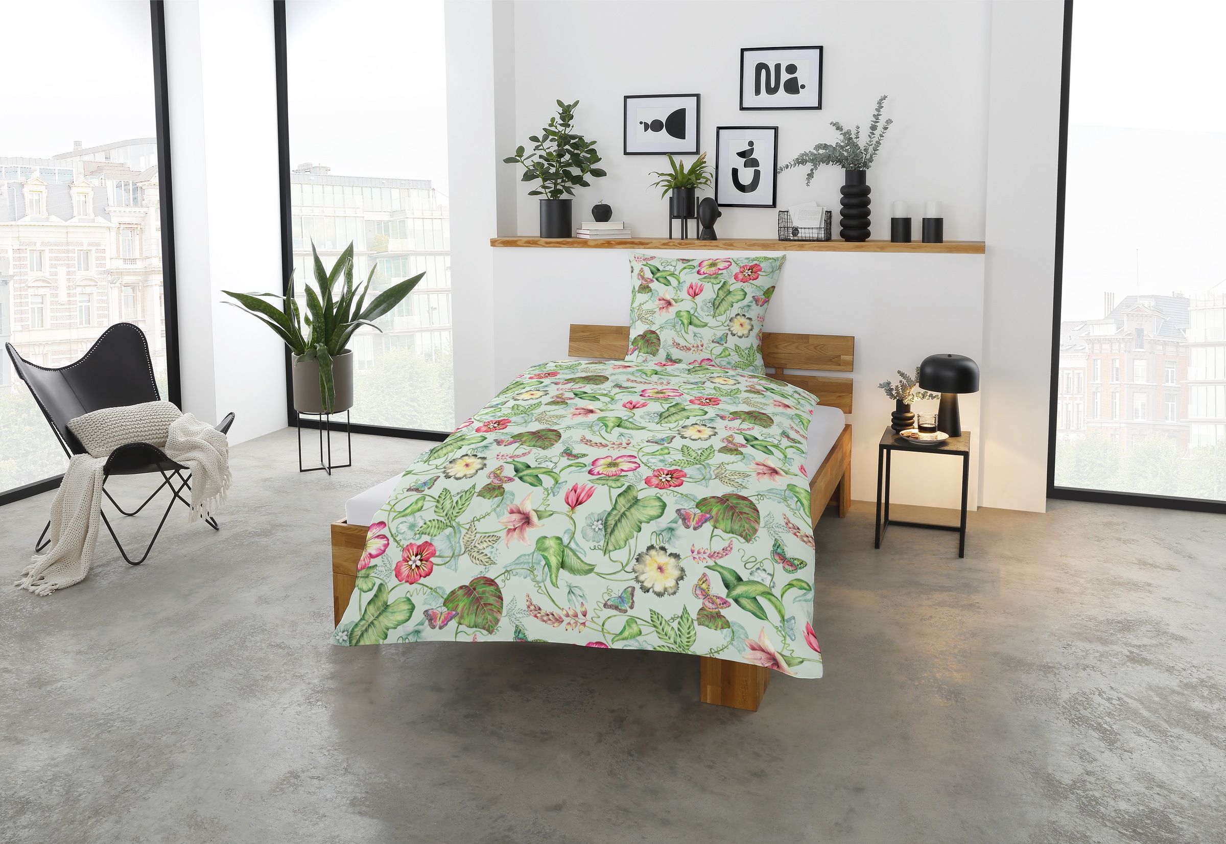CASATEX Bettwäsche "Belli Fiori" 2 Stk. tlg. elegante, farbenfrohe Bettwäsc günstig online kaufen