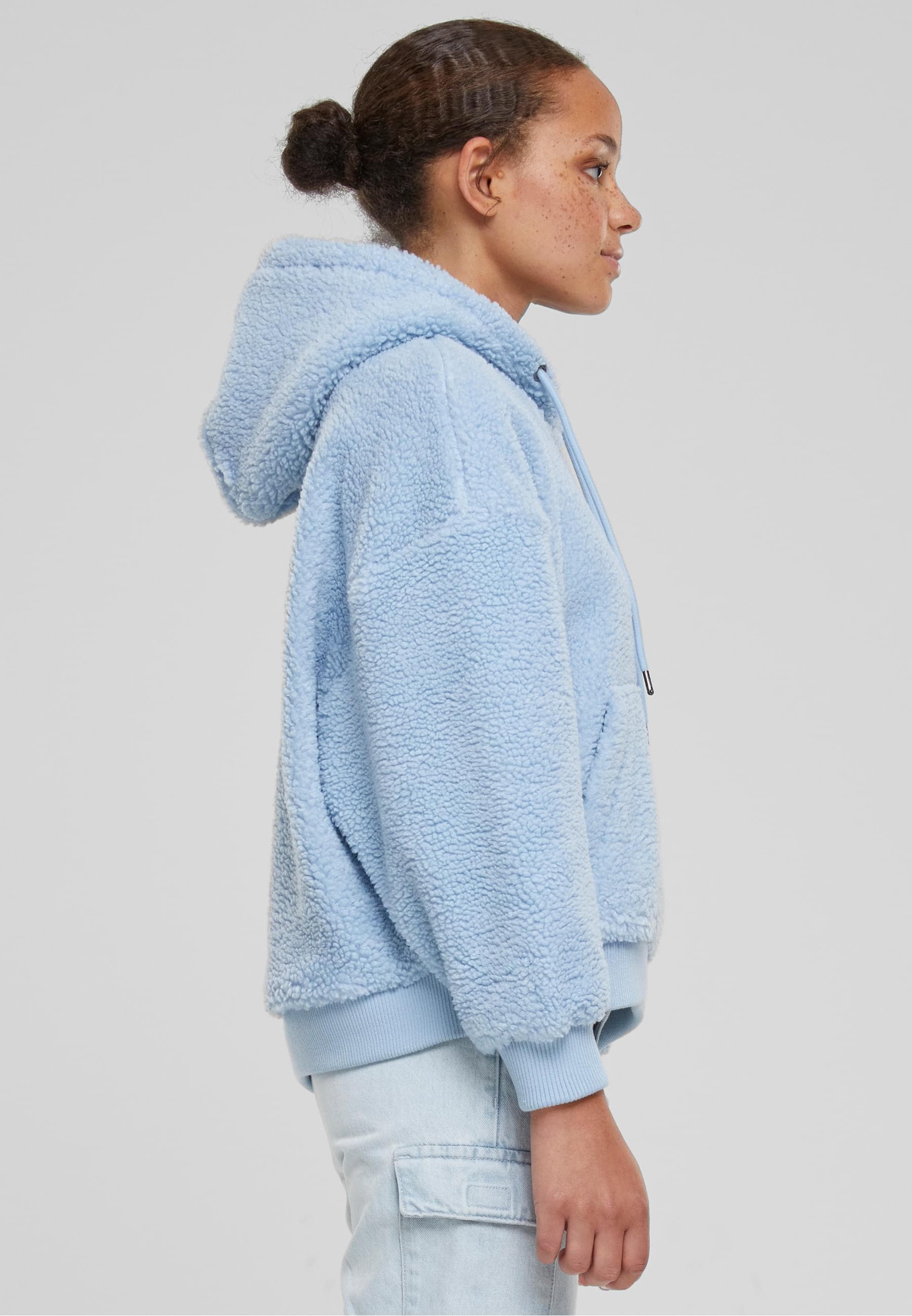 Karl Kani Kapuzenpullover »Karl Kani Damen KW233-041-2 KK Metal Signature Teddy Os Hoodie«, (1 tlg.)