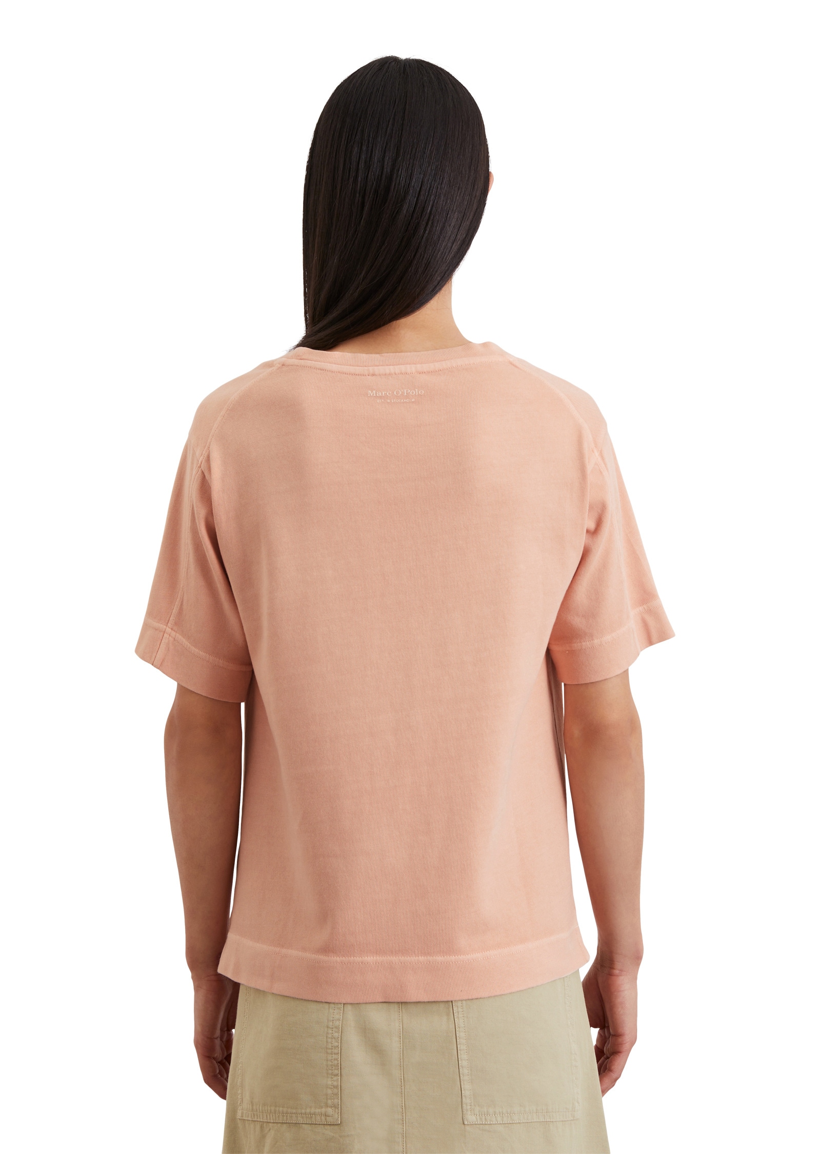 Marc O'Polo T-Shirt »mit aufgesetzter Satin-Tasche«