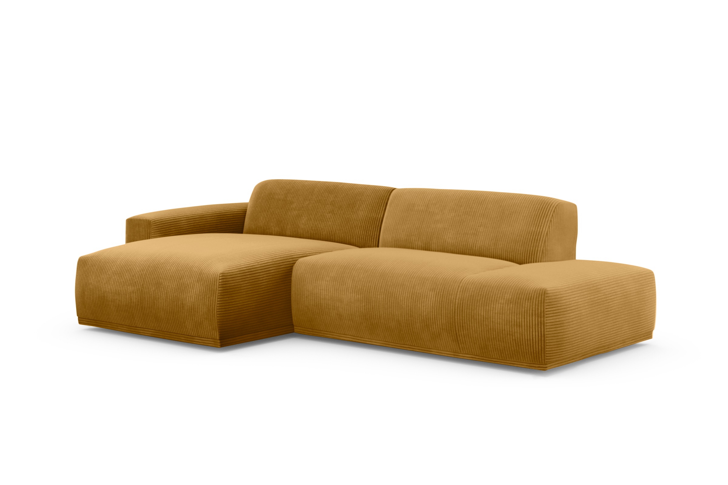 TRENDMANUFAKTUR Ecksofa »Braga, mit hochwertigem Kaltschaum, L-Form, in Cord erhältlich«, modernes Sofa, Couch mit hohem Sitzkomfort, 275/72/160 cm (B/H/T)