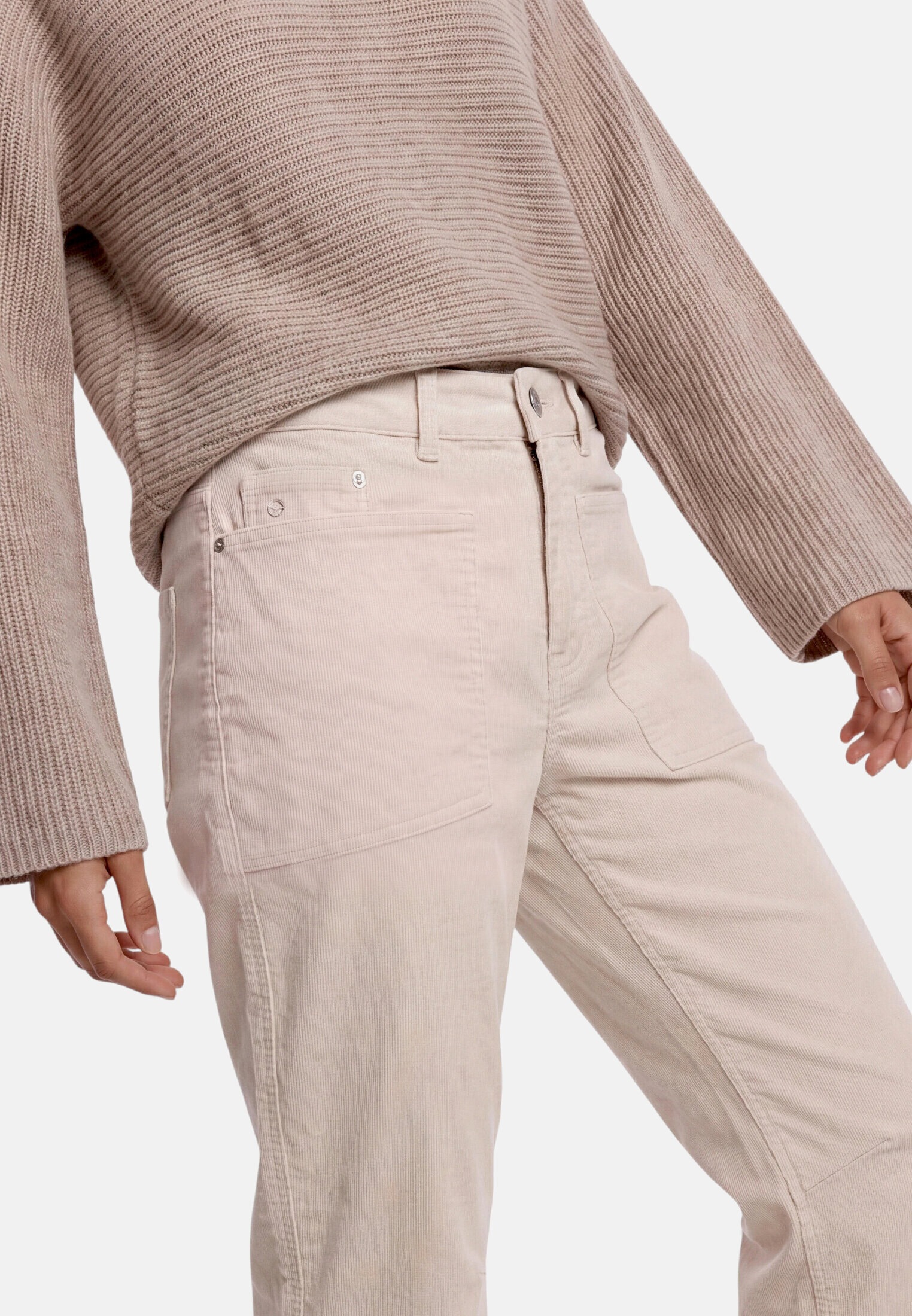 Zero Stoffhose »Damen fit Hose mit aufgesetzten Taschen«  Material
