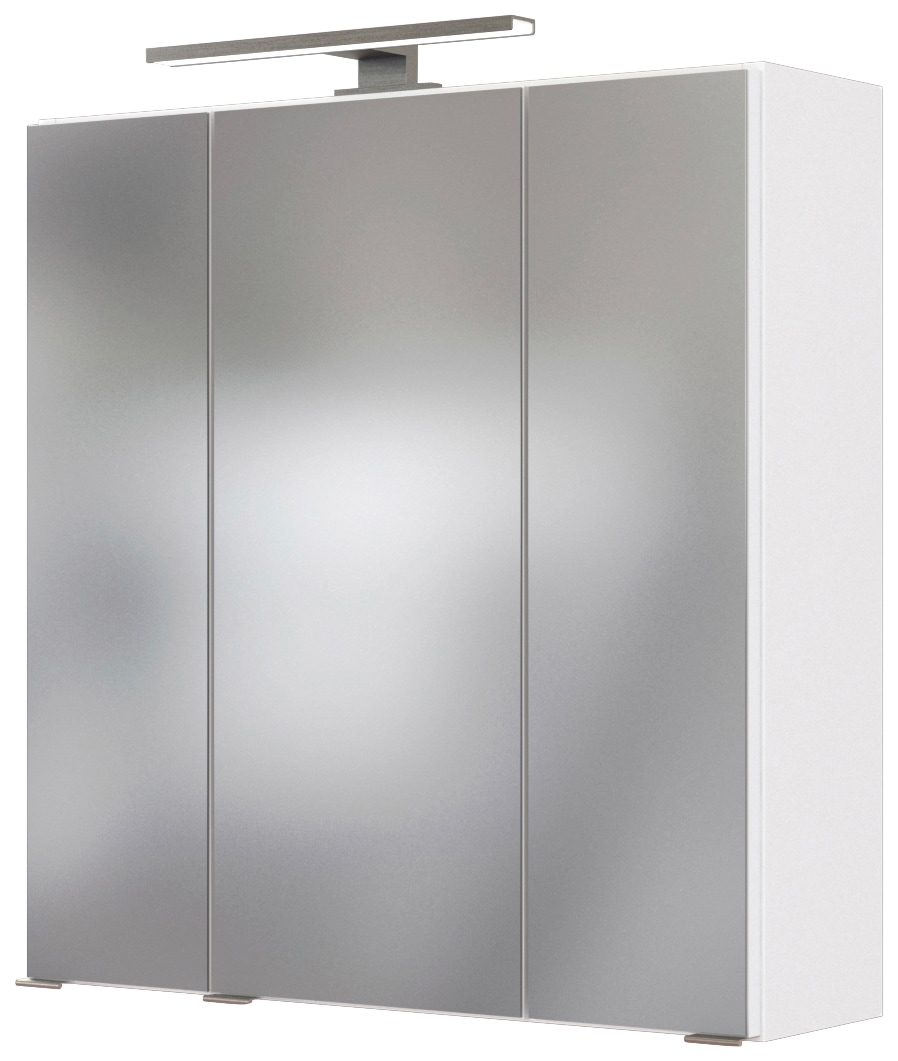 welltime Spiegelschrank "Matera", Breite 60 cm, mit 6 verstellbaren Glasböden