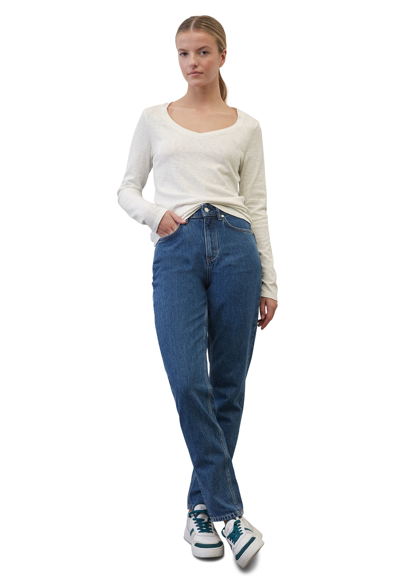 Marc O'Polo DENIM Langarmshirt »aus Heavy Cosy Slub Jersey«