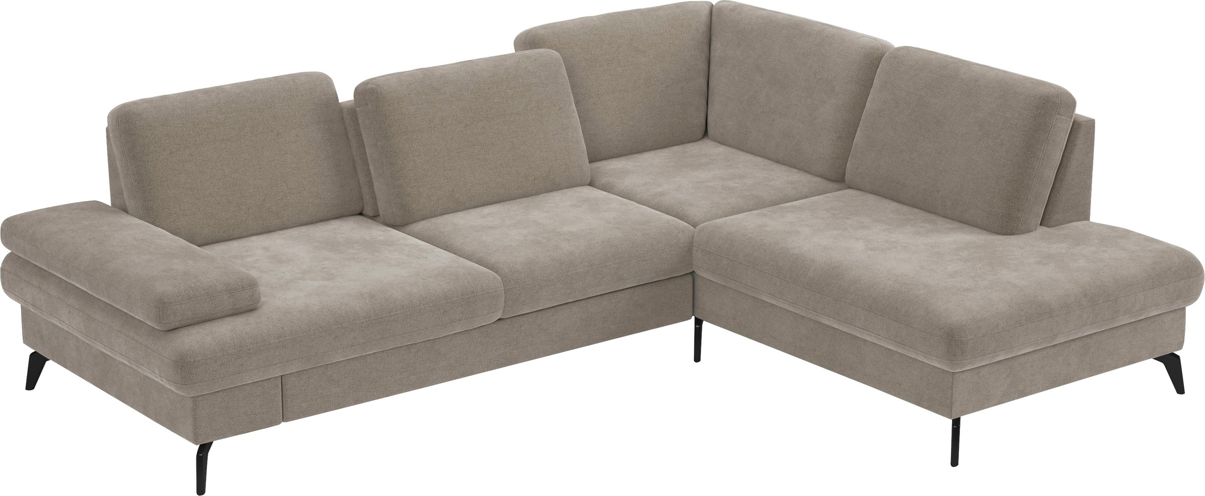 sit&more Ecksofa »Morris L-Form, inkl. Sitztiefenverstellung«, wahlweise mit Armteilverstellung, Bettfunktion & Bettkasten