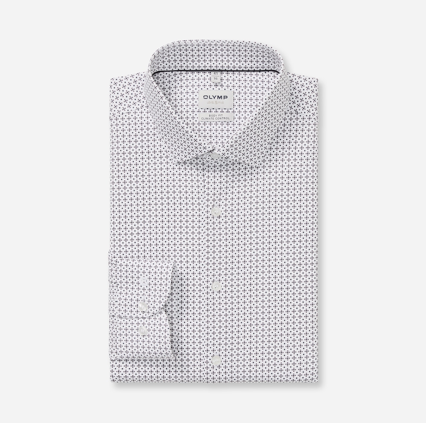 OLYMP Langarmhemd »Level Five 24/Seven« Businesshemd, body fit, Kentkragen