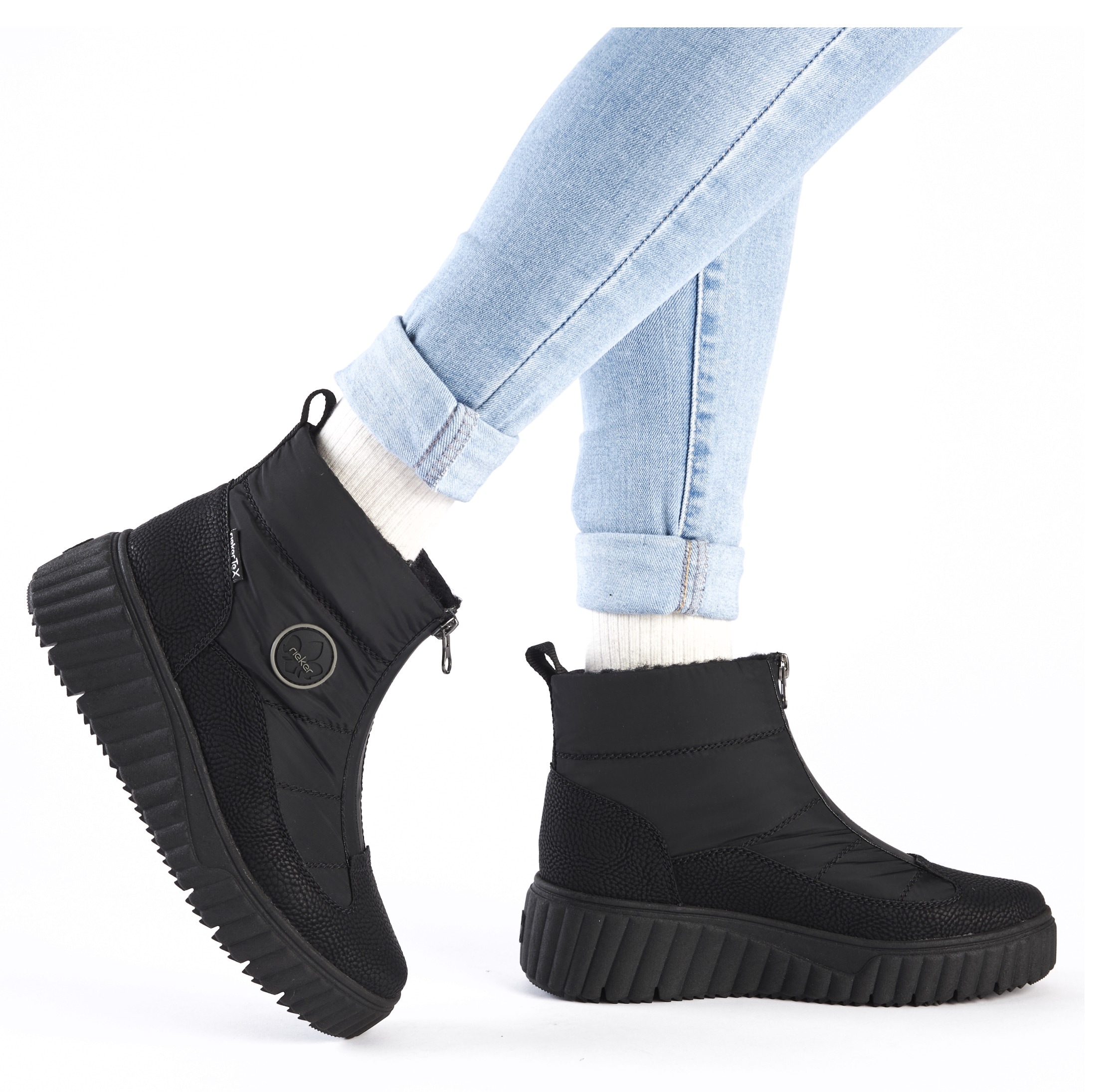 Rieker Winterboots, Outdoorboots, Snowboots mit Reißverschluss am Rist
