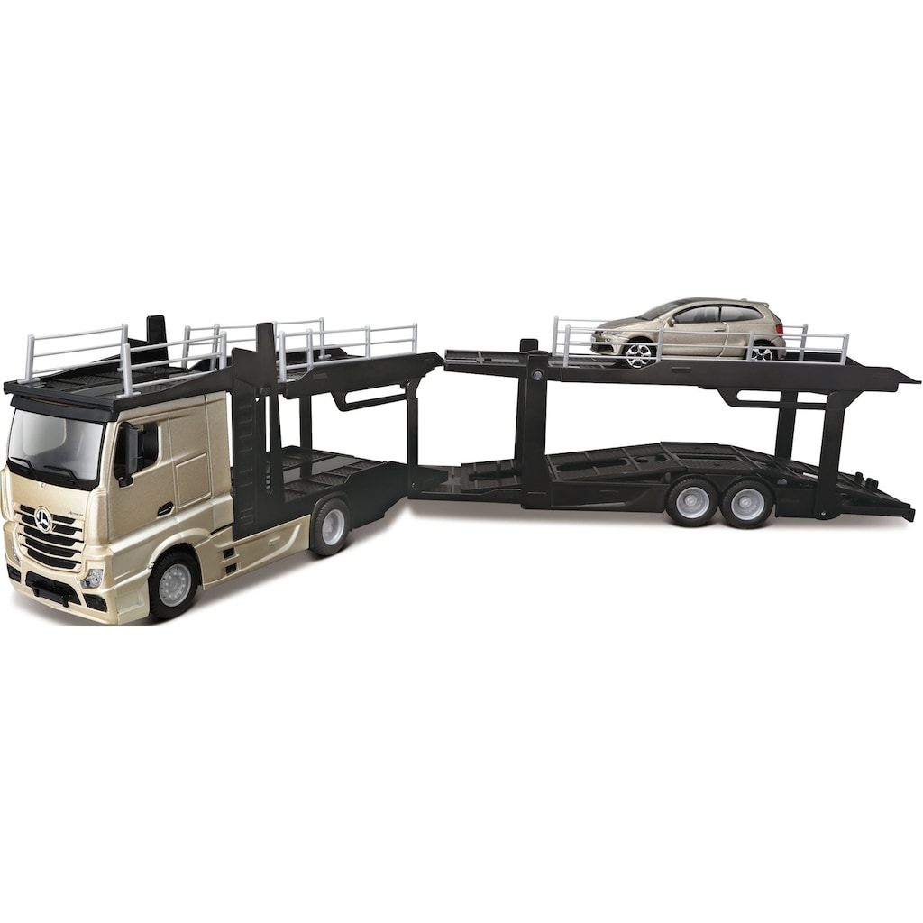Bburago Spielzeug-Transporter »StreetFire MB Actros Autotransporter«