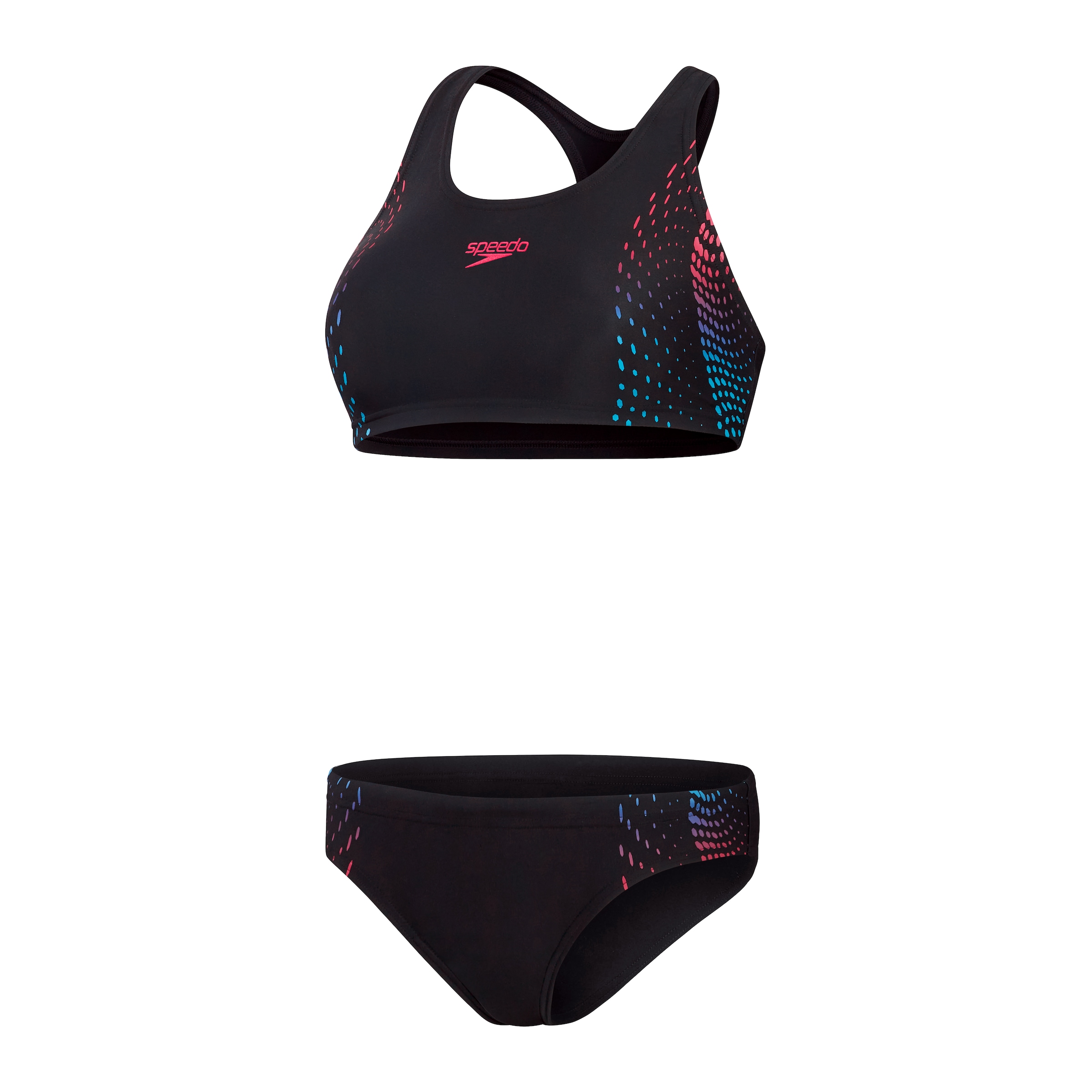 Speedo Bandeau-Bikini "PLMT 2PC AF BLACK/PURPLE" 2 Stk. zweiteiliges Set, s günstig online kaufen