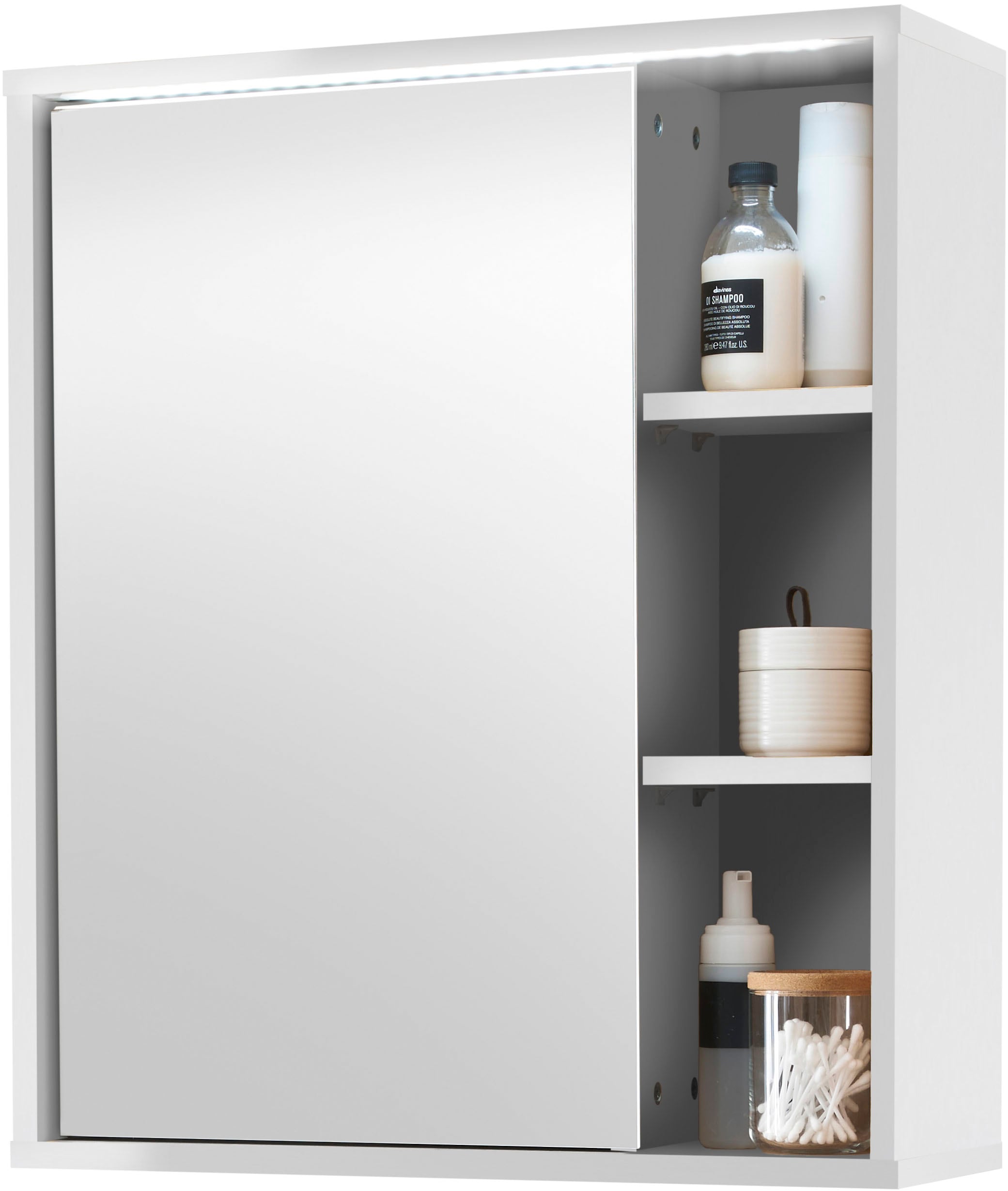 BASIC by Balculina Spiegelschrank "Este" 1 Stk. tlg. LED-Spiegelschrank 60 günstig online kaufen