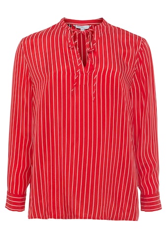 TOMMY HILFIGER Curve Shirtbluse »CRV CUPRO V-NECK BLOUSE« P...