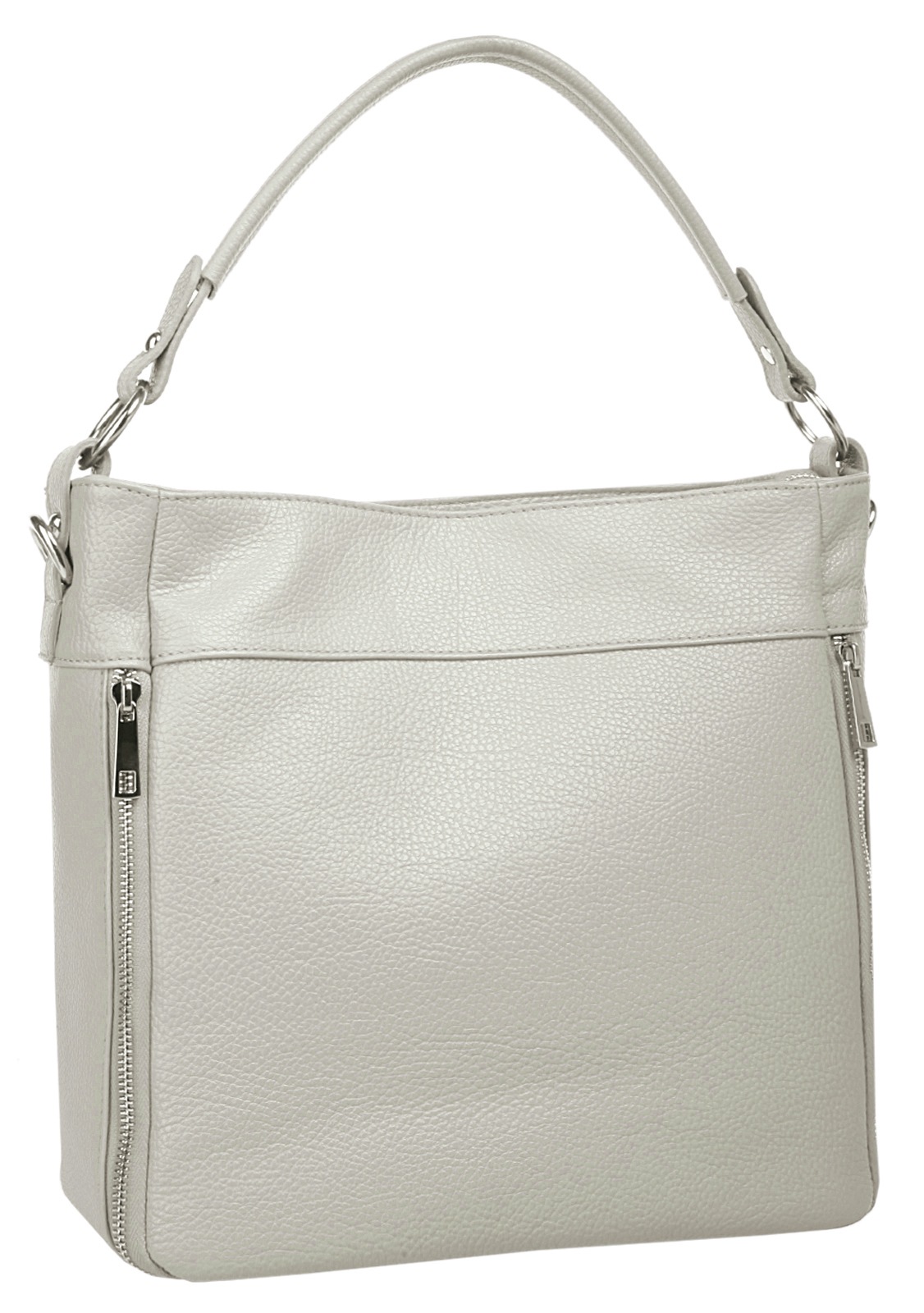 Cluty Henkeltasche, echt Leder, Made in Italy
