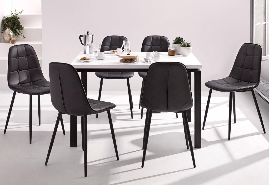 INOSIGN Essgruppe Set, 5 Stk. tlg. Esstisch, Breite 120 cm und 4 Esszimmers günstig online kaufen