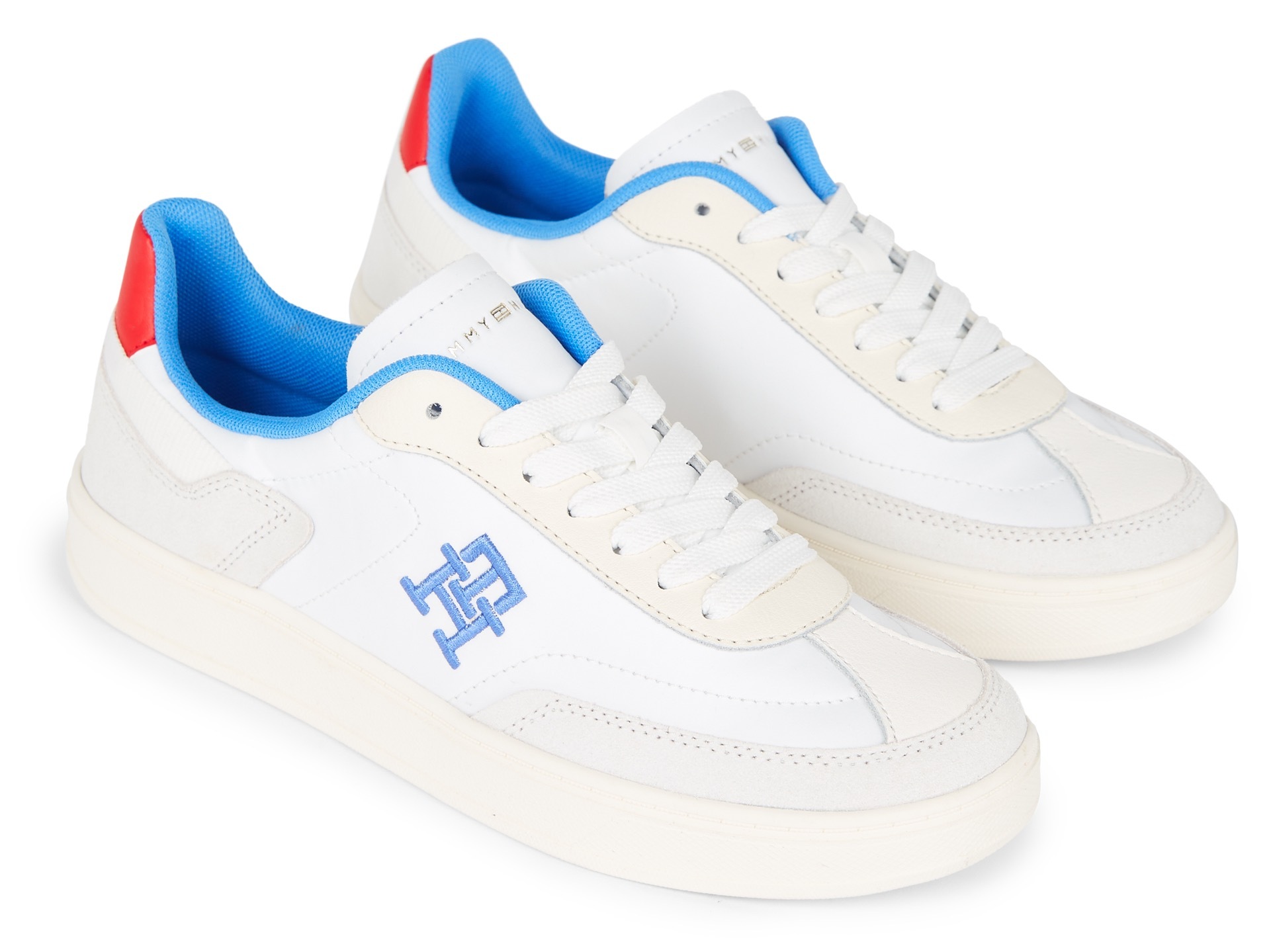 Tommy Hilfiger Plateausneaker »TH HERITAGE COURT SNEAKER«, mit TH-Logostickerei, Freizeitschuh, Halbschuh, Schnürschuh