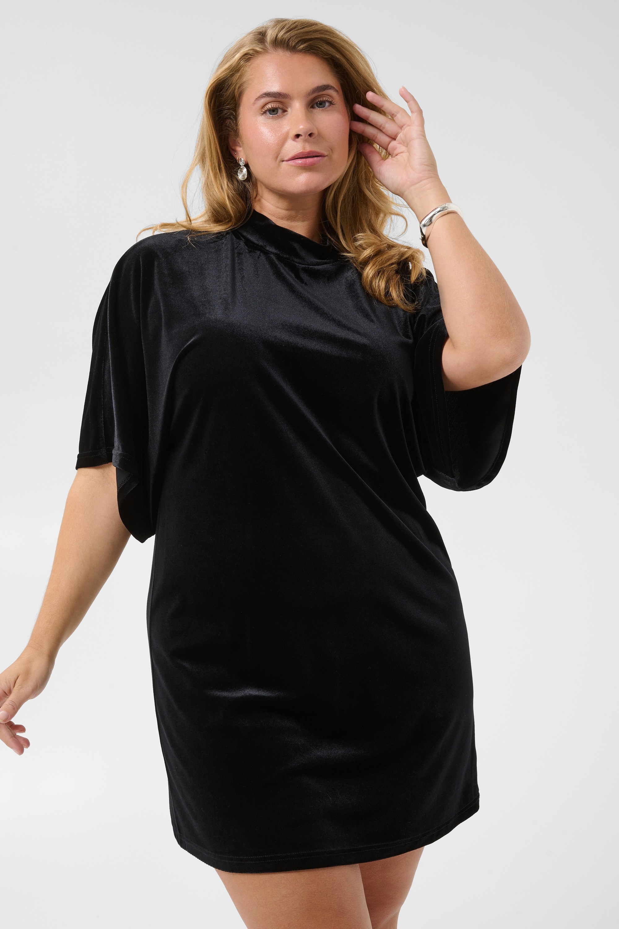 KAFFE Curve Midikleid »KAFFE Curve Kleid KCkally«