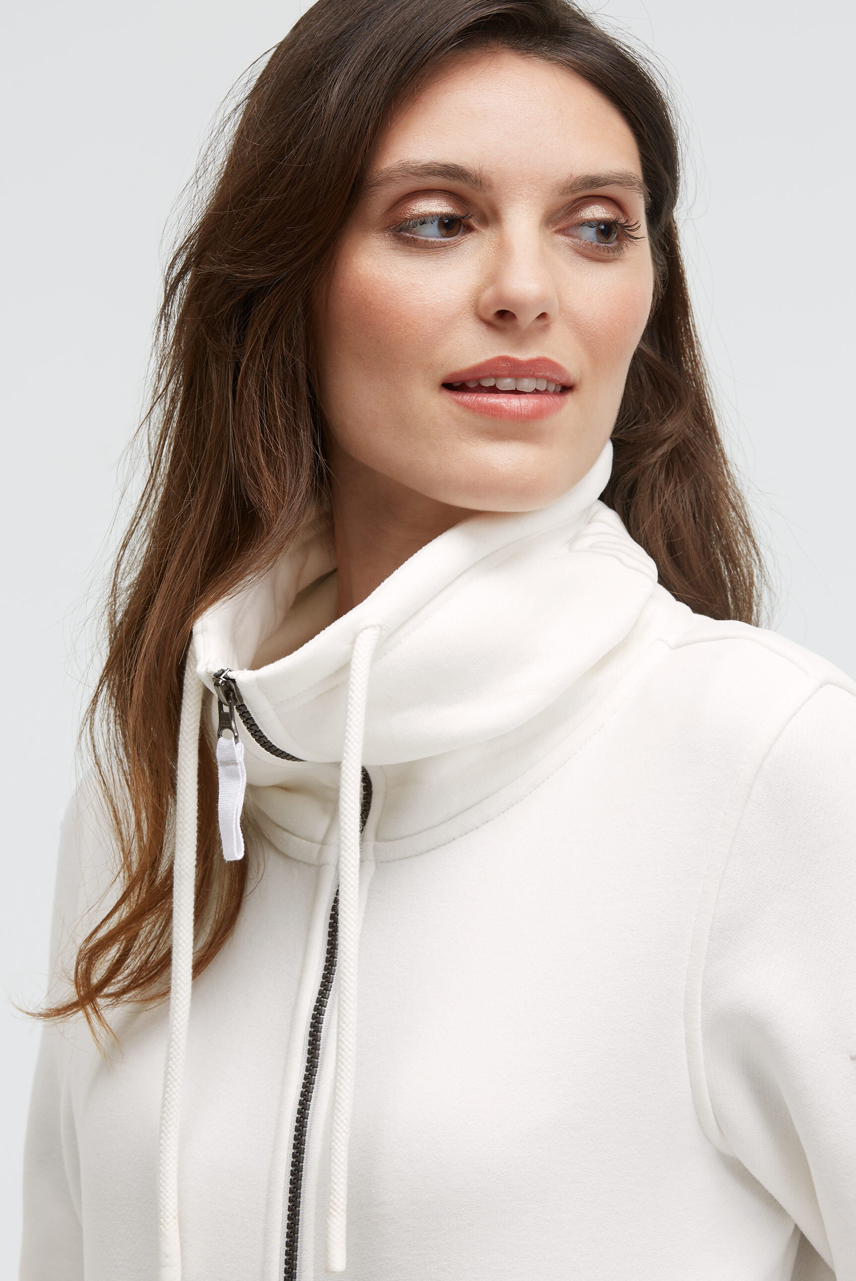 SOCCX Sweatjacke, mit Bindeband am Saum