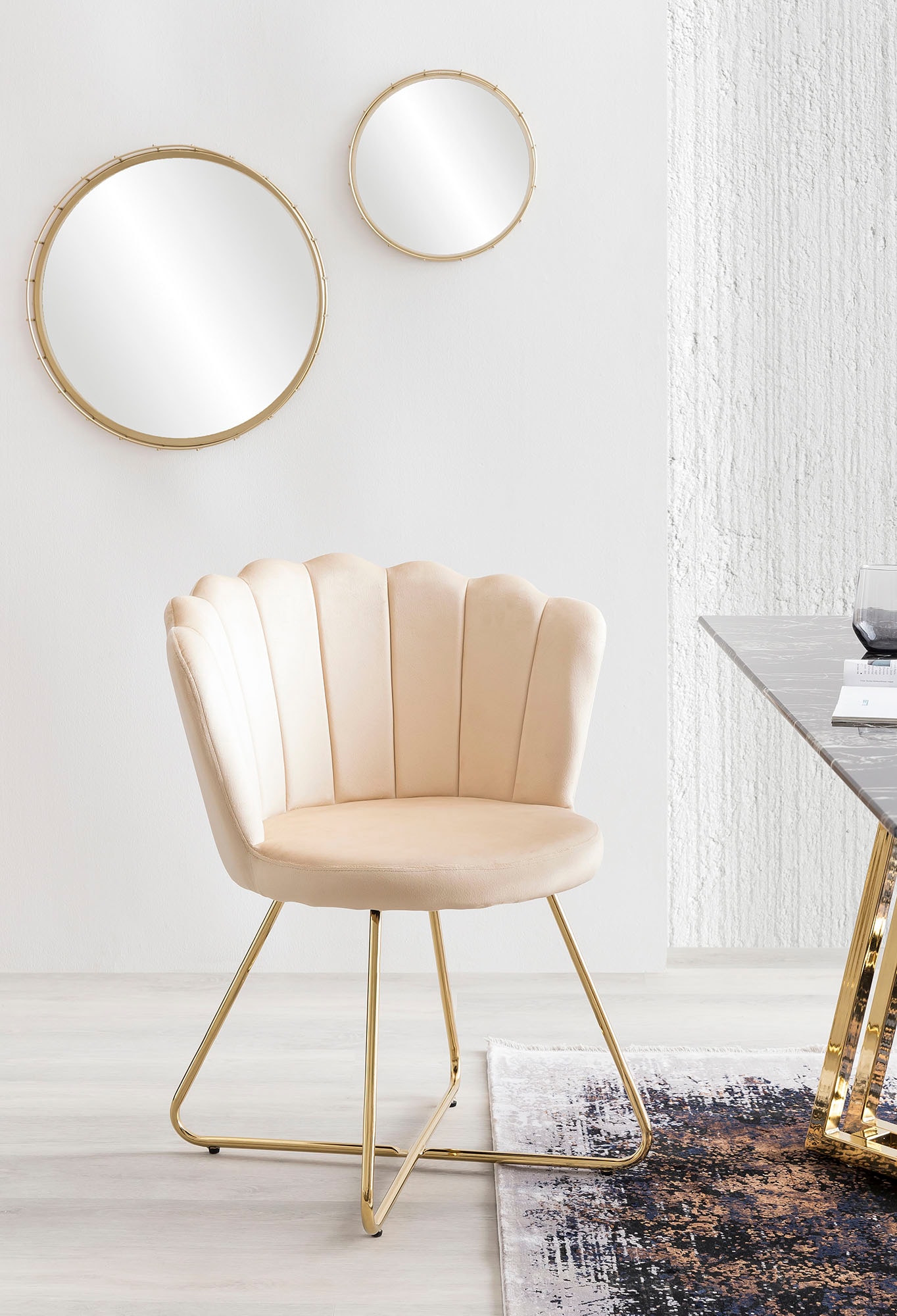 SalesFever Polsterstuhl "Komfortabler Stuhl im eleganten Design" (Set) 2 St günstig online kaufen