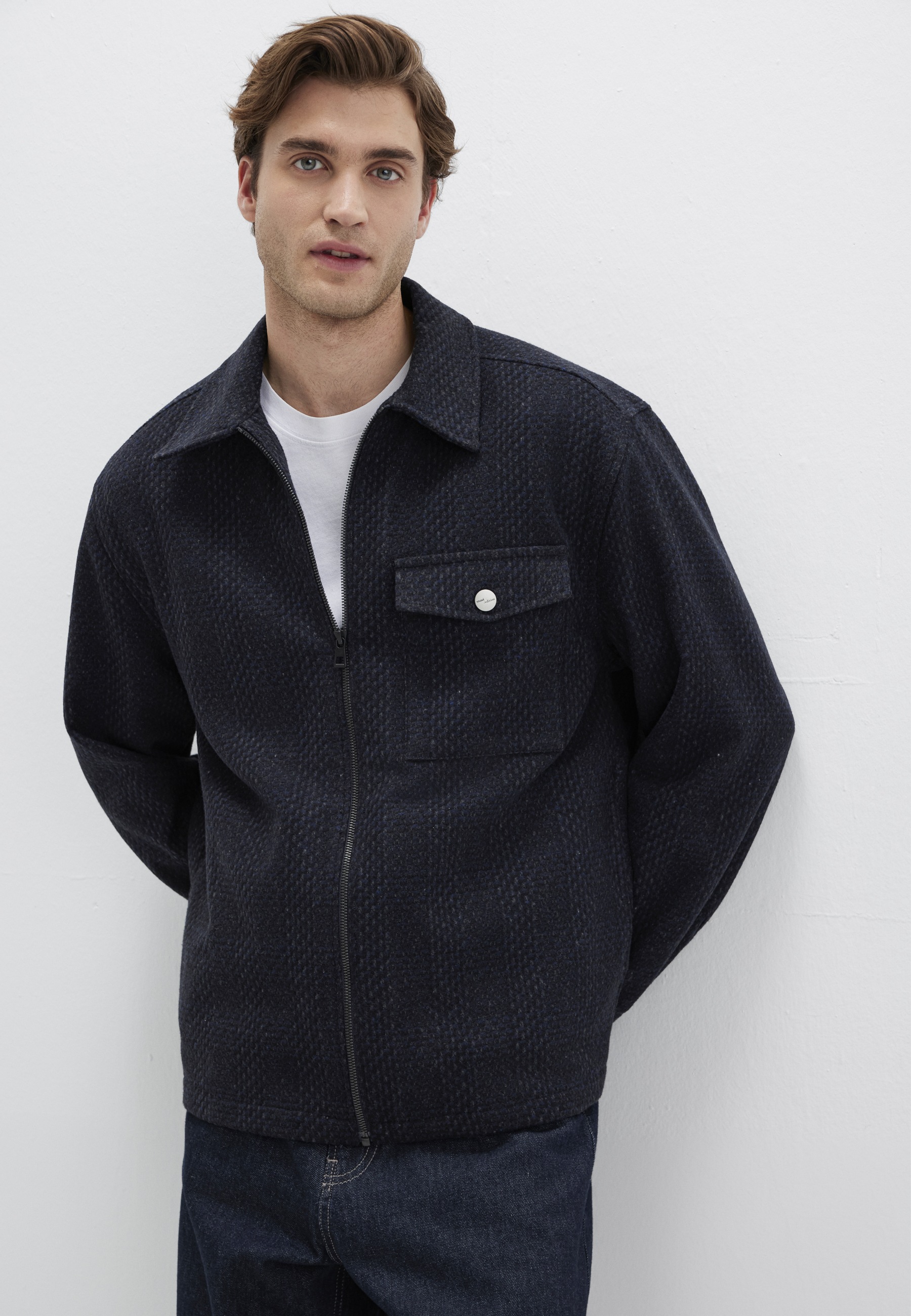 Thumbnail - Mavi Langarmhemd "FULL ZIP SHIRT" Premium Jacke