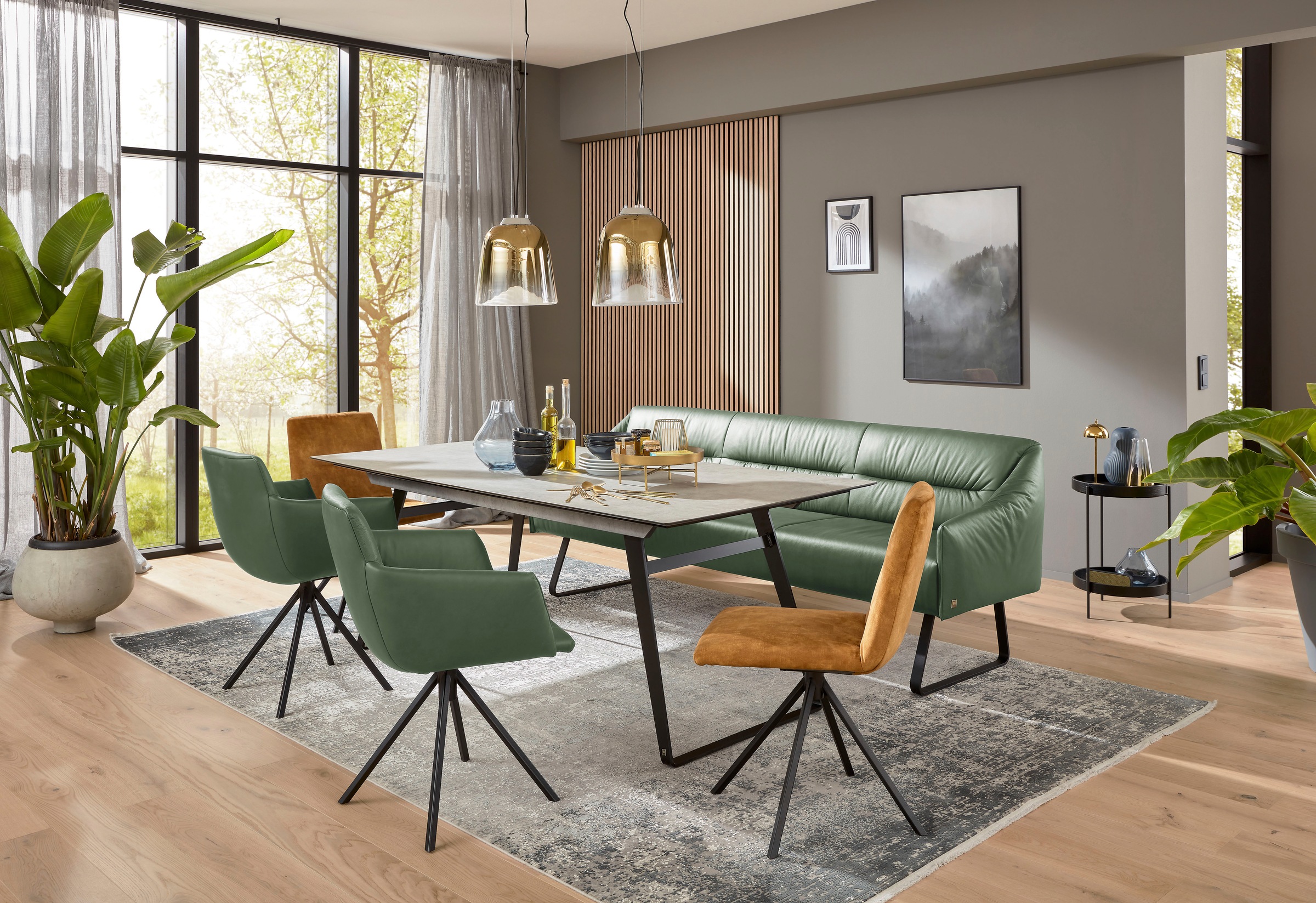 Musterring Essbank "JustB SP500" 1 tlg. Metallkufe schwarz, verschiedene Fa günstig online kaufen