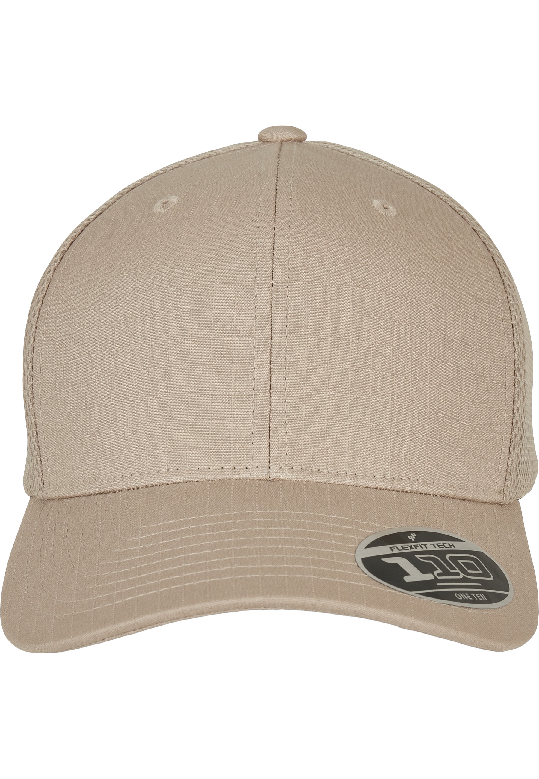 FLEXFIT Flex Cap "Flexfit Unisex 110 Flexfit Ripstop Mesh Cap"khaki, unifarben, 98% Baumwolle, 2% Elasthan, Caps