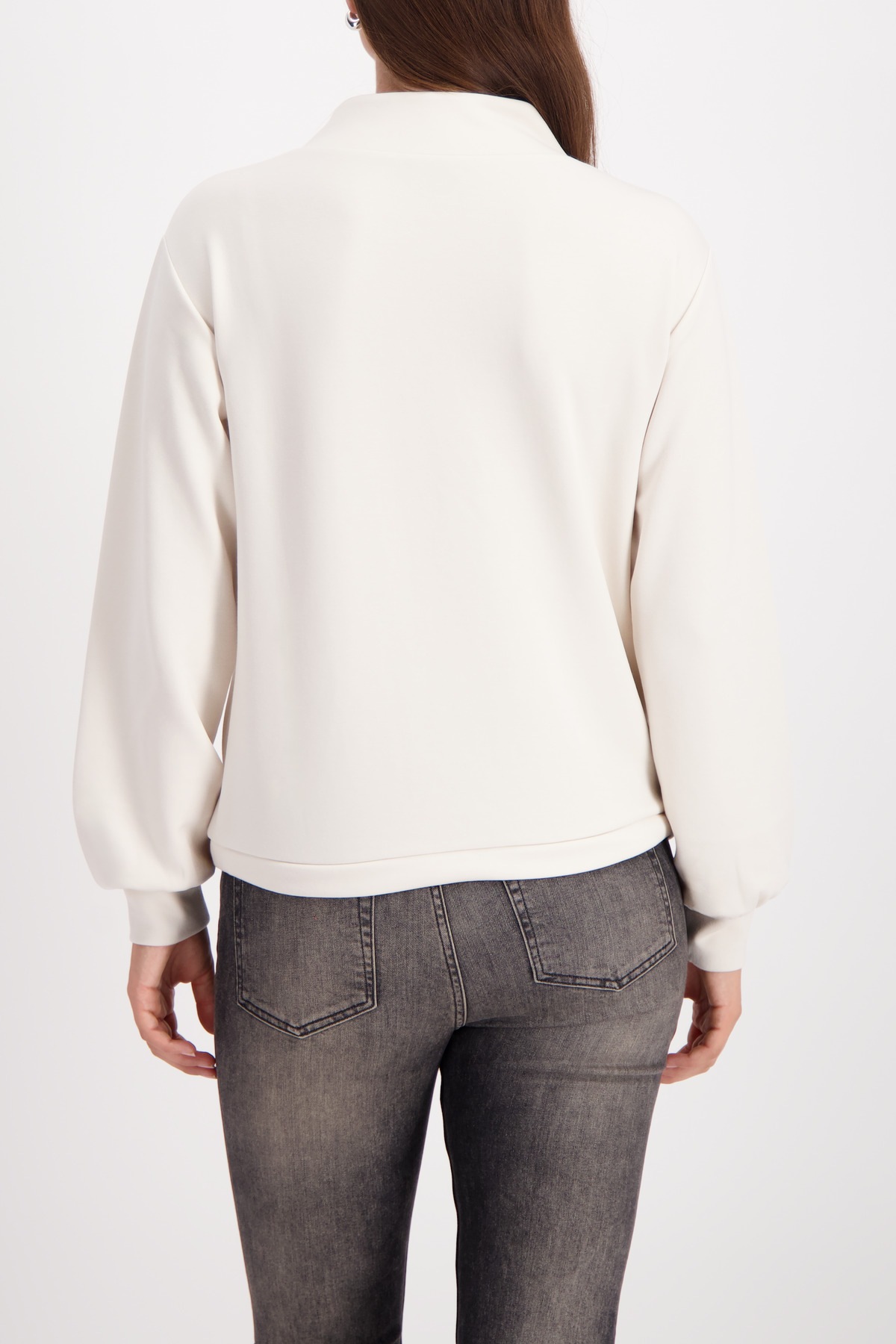 Thumbnail - Monari Sweatshirt "Sweatshirt Basic Schmuckdetail", Regular fit mit Stehkragen