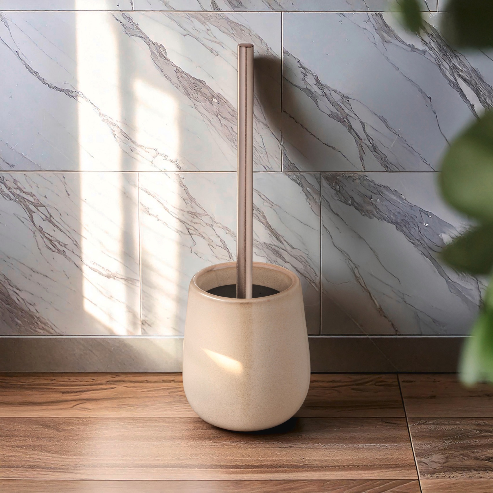 WENKO WC-Garnitur "Sirmione" aus Edelstahl  Keramik  Kunststoff Keramik, in günstig online kaufen