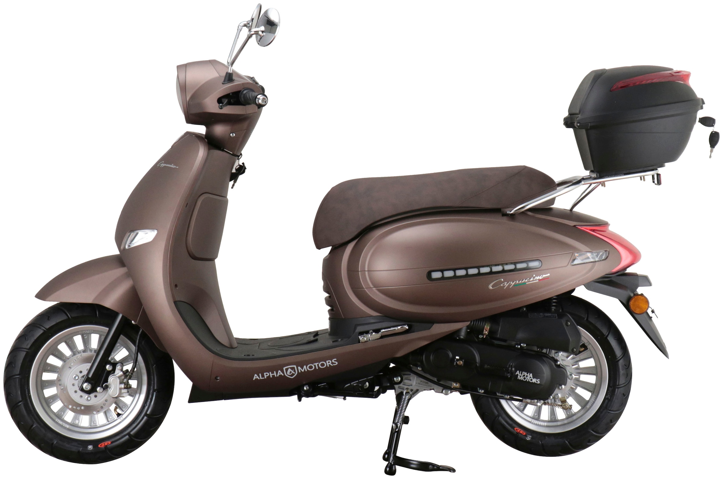 Alpha Motors Motorroller »Cappucino«, Topcase 45 cm³, inkl. km/h, BAUR | PS, 2,99 5, 50 Rechnung Euro auf