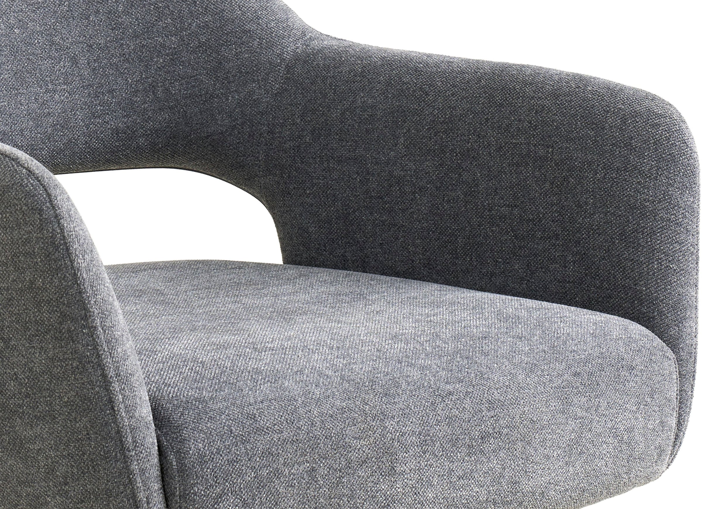 SCHÖNER WOHNEN-Kollektion Esszimmerstuhl »STAVANGER, 360° drehbar mit Rückholfunktion« (Set) 2 Stk.mit Taschenfederkern, Bezug Webstoff, Untergestell pulverbeschichtet