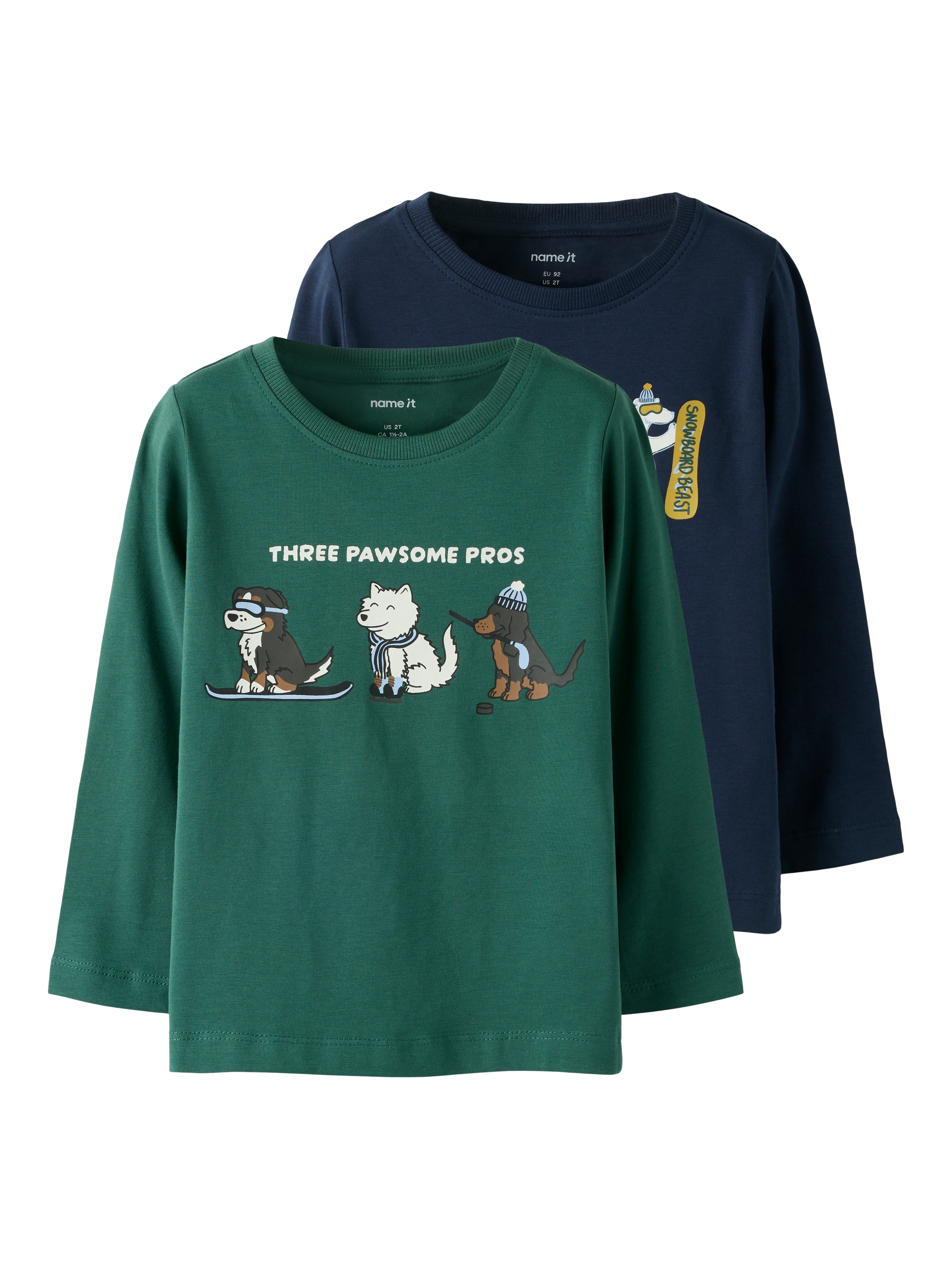 Name It T-Shirt "NMMVUX 2P LS TOP" Packung, 2 Stk. Baumwollmischung
