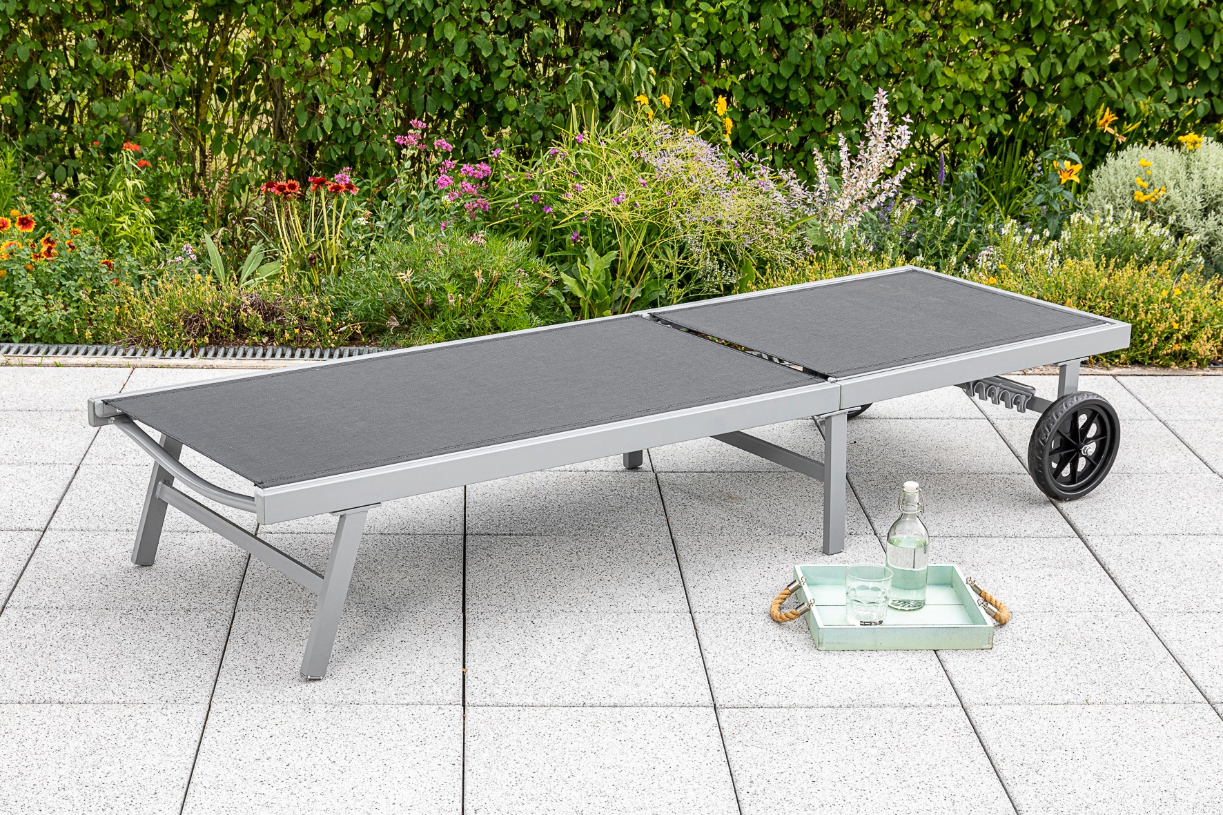 MERXX Gartenliege, Alu/Textil, verstellbar günstig online kaufen