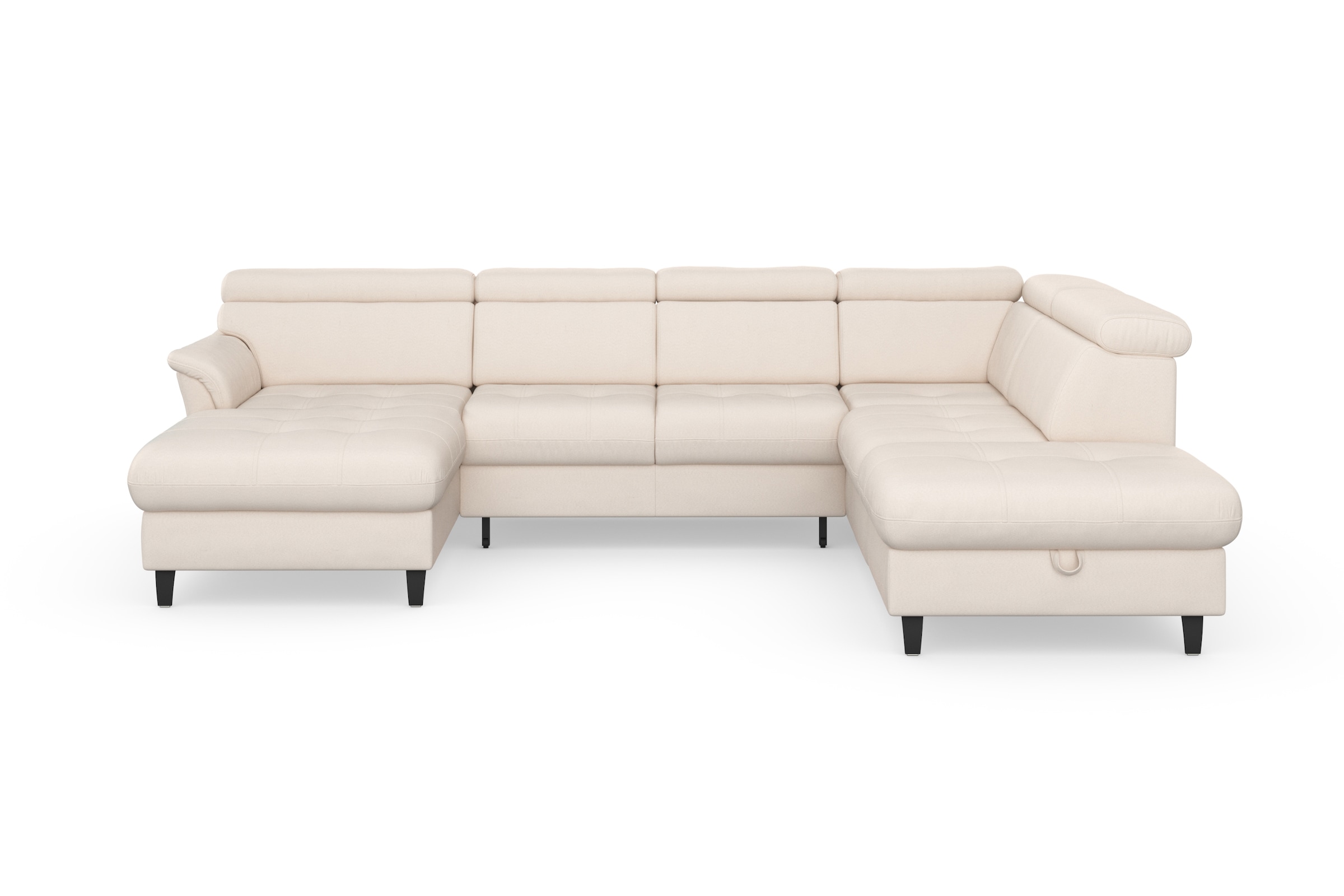 sit&more Wohnlandschaft "Marano U-Form" inklusive Kopfteilverstellung, optional Schlaffunktion & Bettkasten