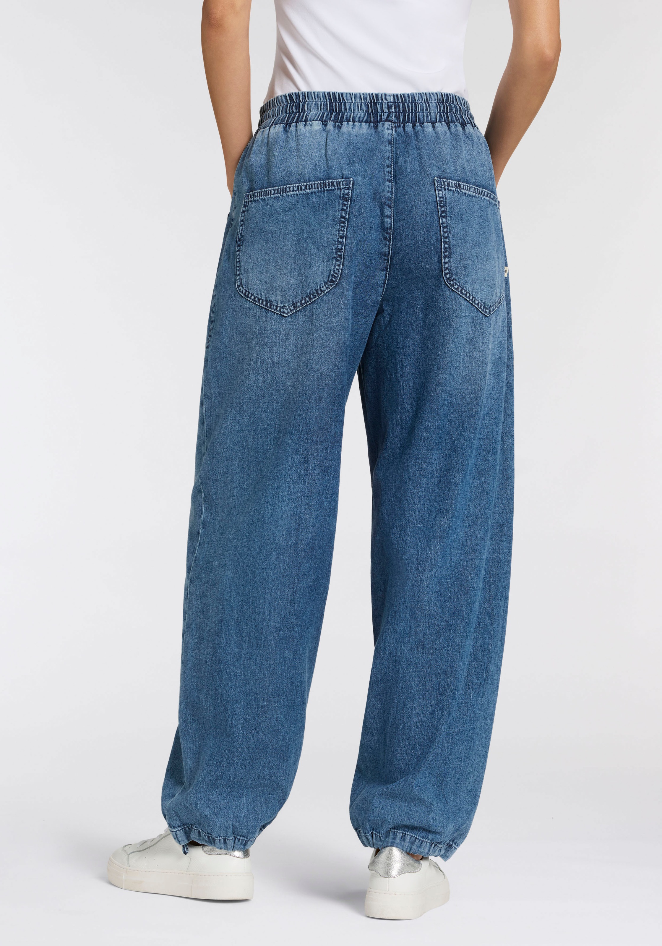 Herrlicher Schlupfjeans »Elinor Denim Light« mit Kordelzug