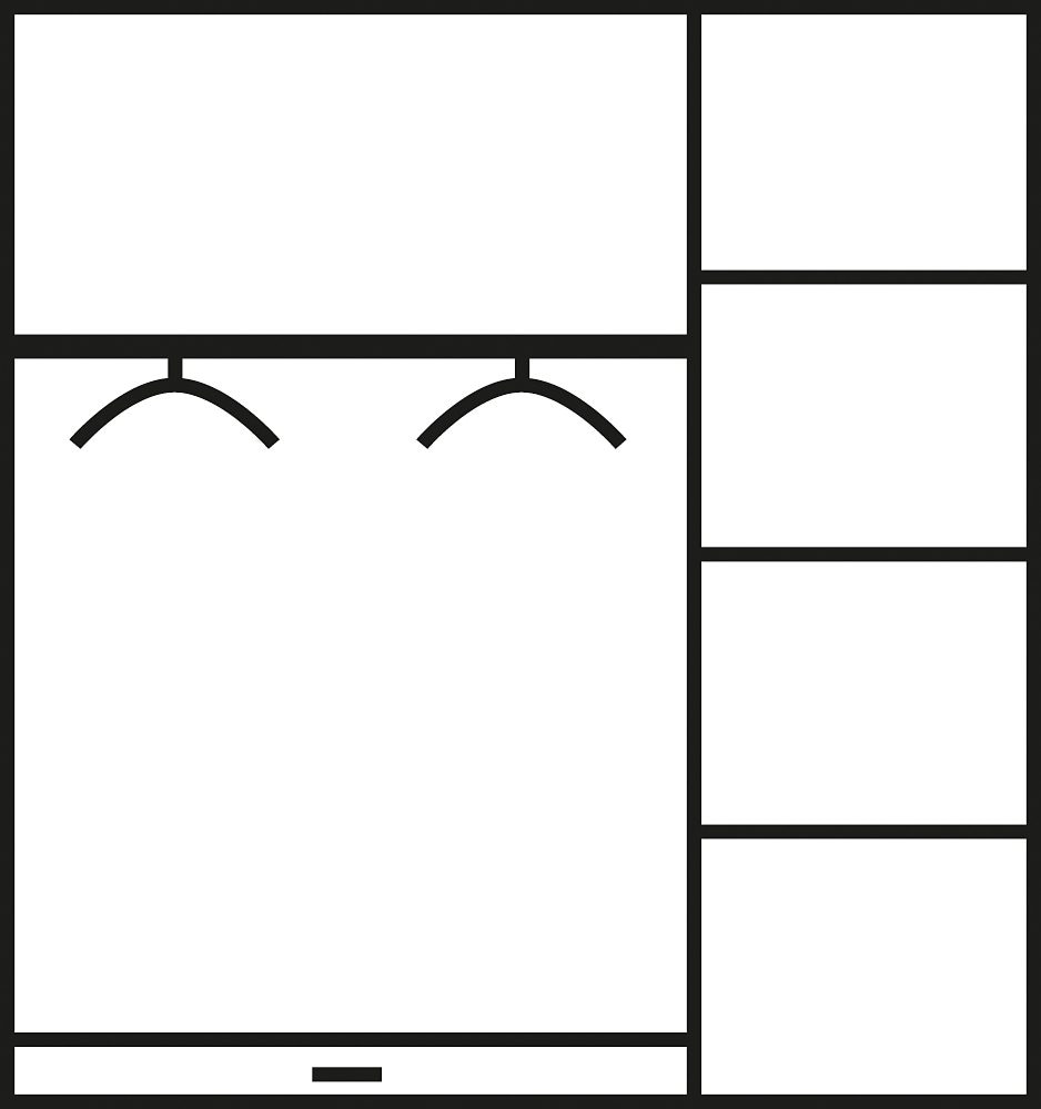 Parisot Jugendzimmer-Set »Charly«, (Set, 6 tlg., Schrank, Bett, Regal, Nachttisch, Schreibtisch)