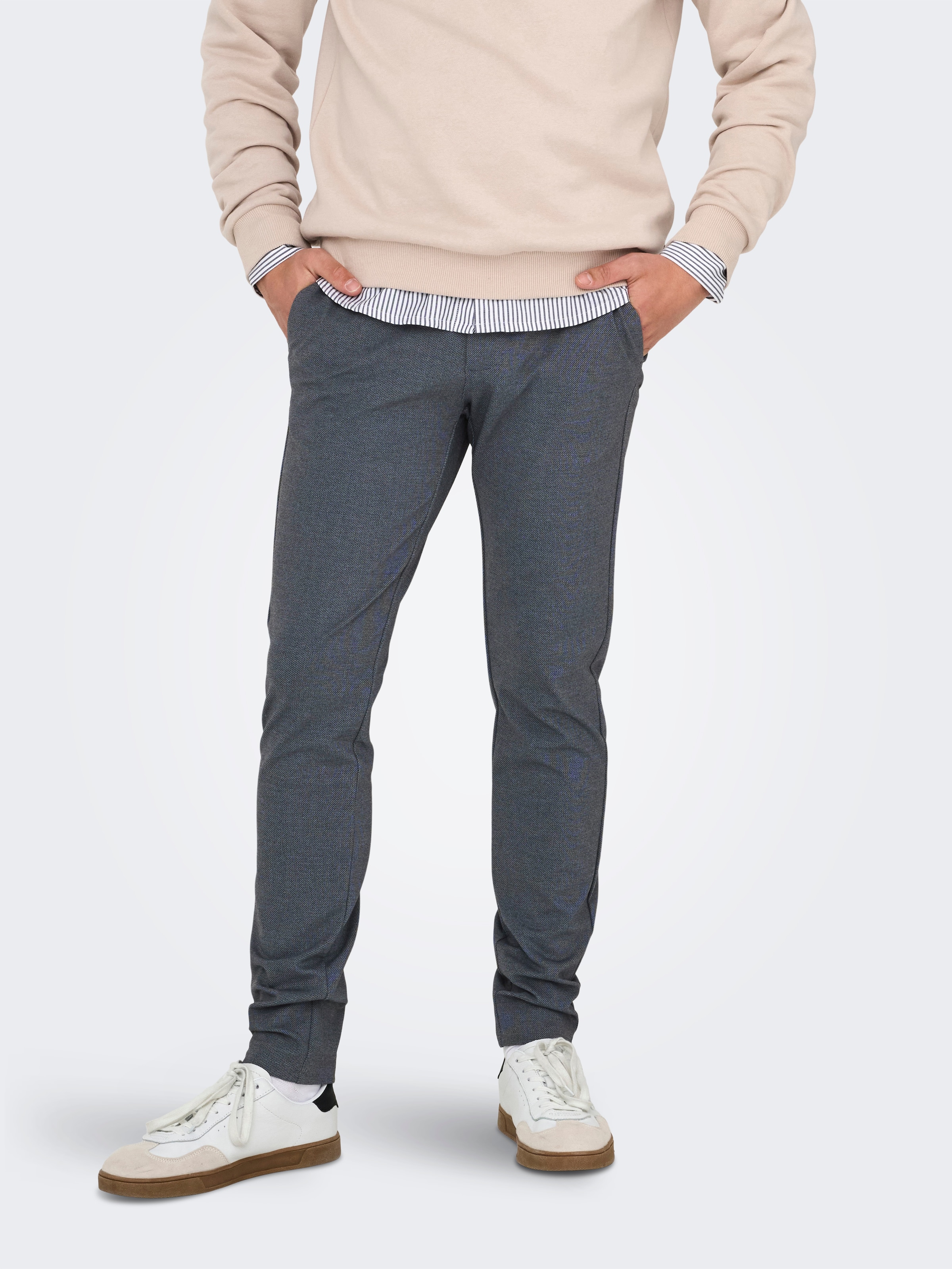ONLY & SONS Chinos "ONSMARK SLIM DITSY 020934 PANT NOOS" Viskosemischung, s günstig online kaufen