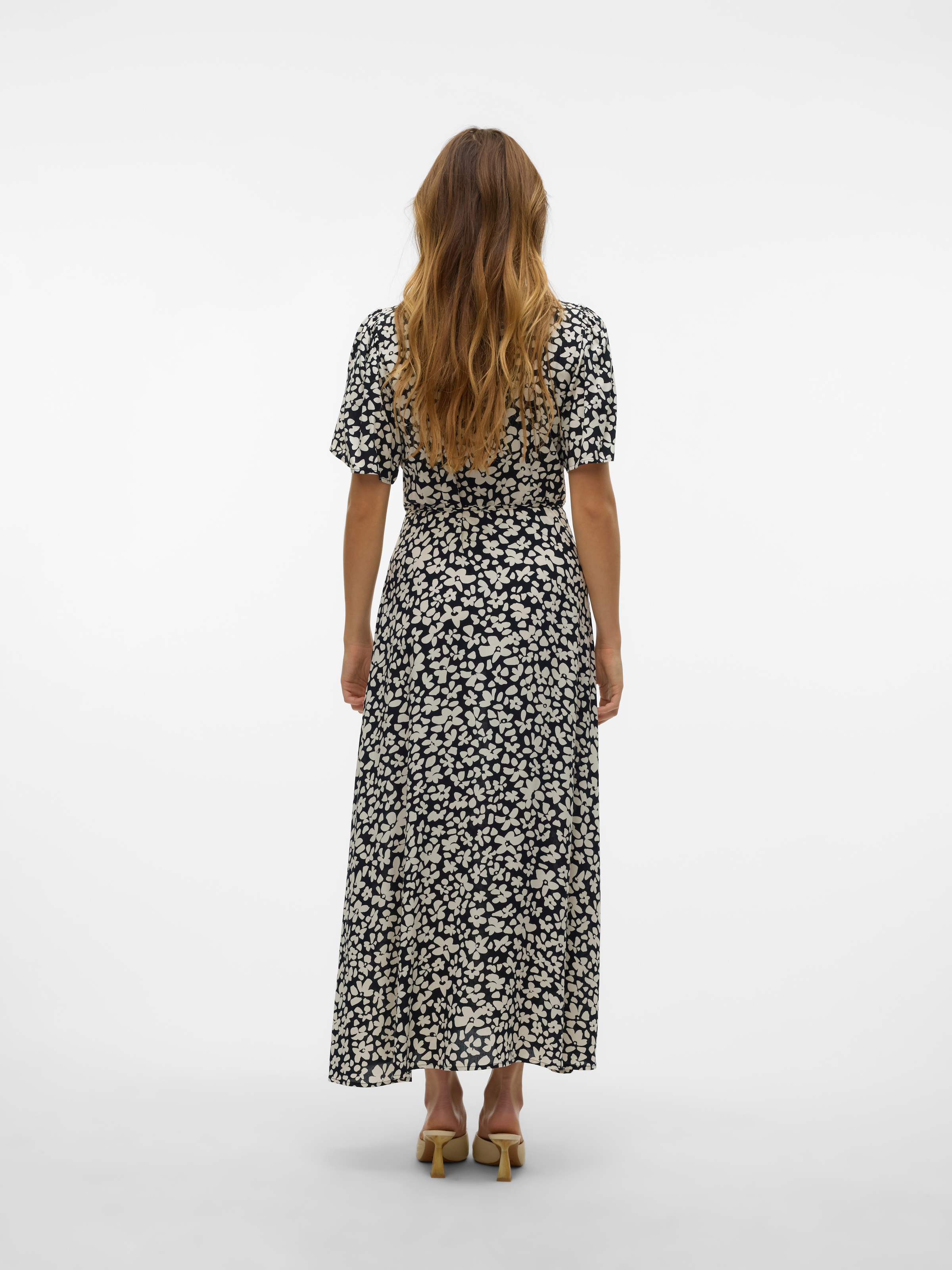 Vero Moda Sommerkleid »VMALBA SS CALF DRESS WVN GA NOOS«