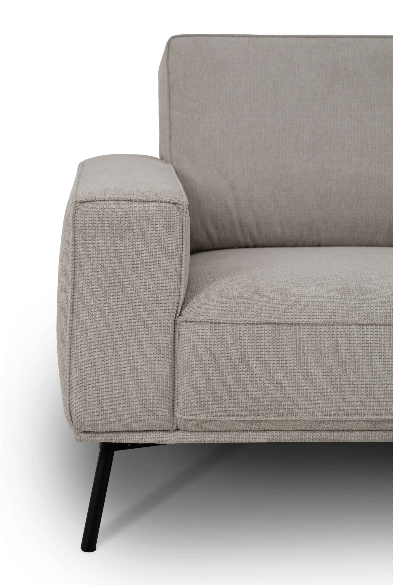 andas Ecksofa »Vosby«, Breite 260 cm, Chenille, mit dekorativer Kedernaht