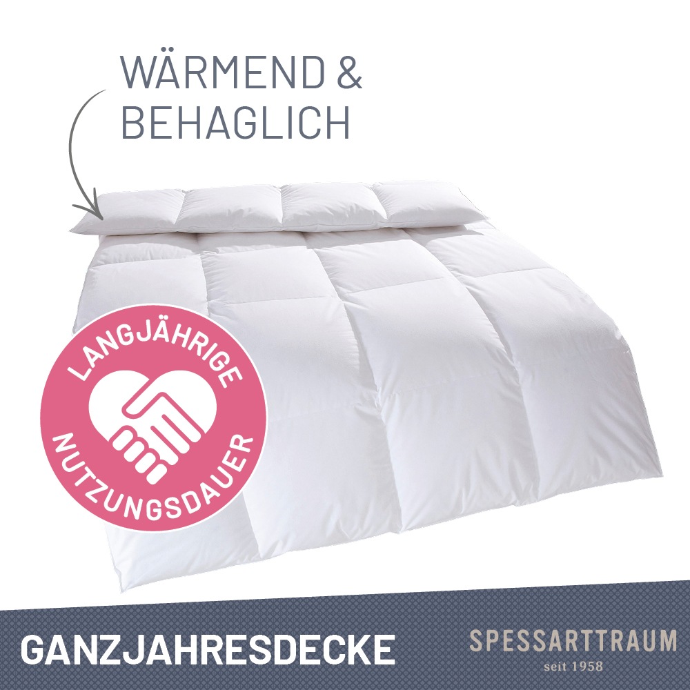 SPESSARTTRAUM Daunenbettdecke "Arosa Bettdecke min 135x200 cm & weitere Grö günstig online kaufen