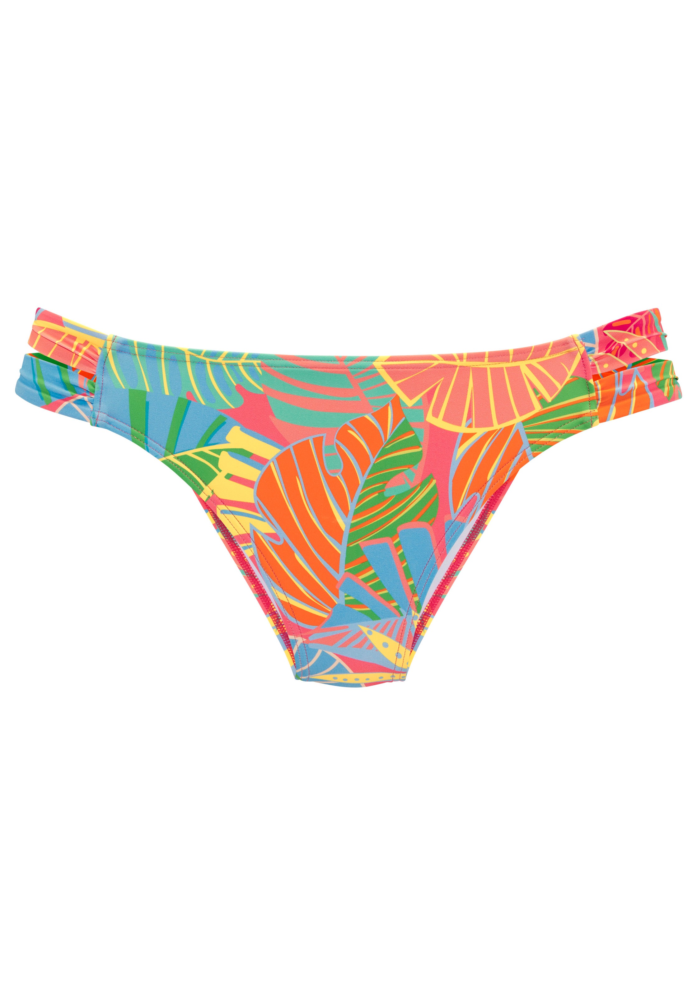 s.Oliver Bikini-Hose "Yana", mit stylischem Blätterdruck günstig online kaufen