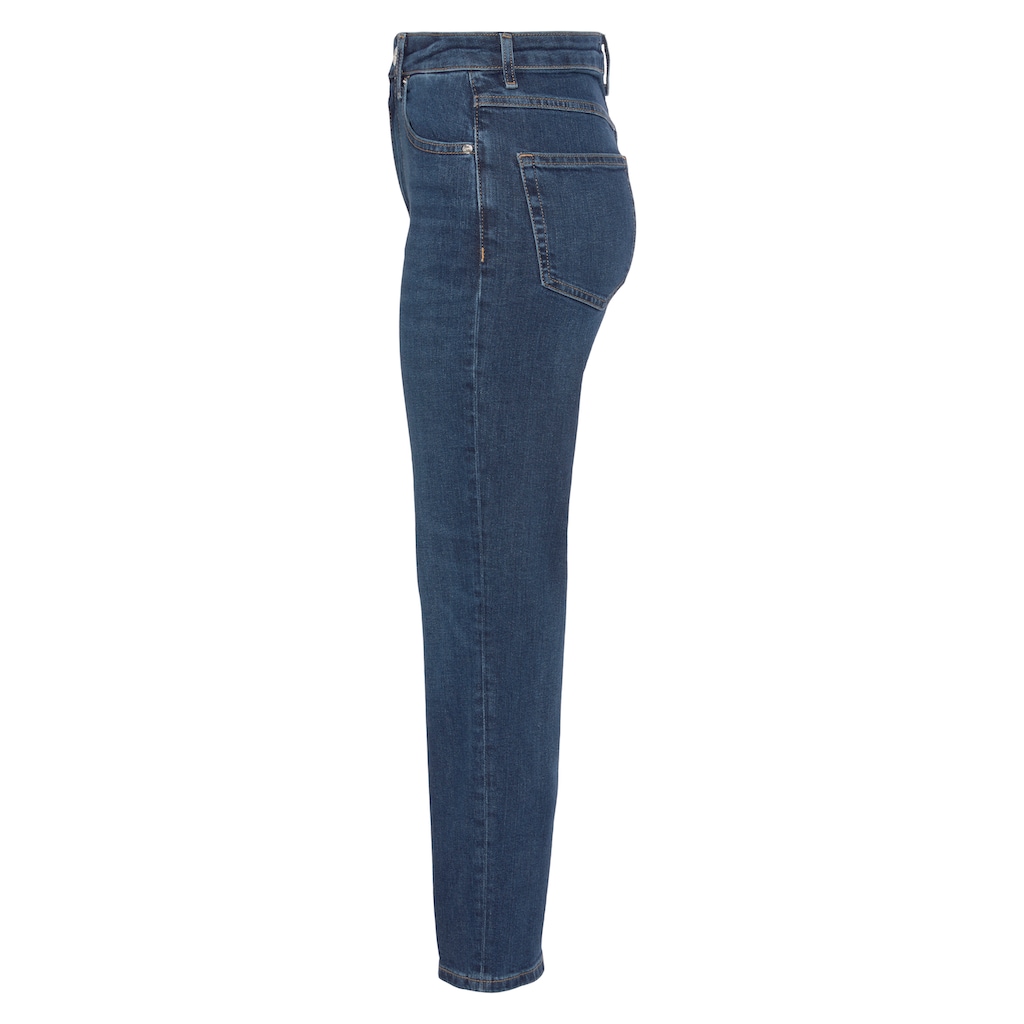 Tommy Hilfiger Straight-Jeans »CLASSIC STRAIGHT HW«, mit Tommy Hilfiger Leder-Badge