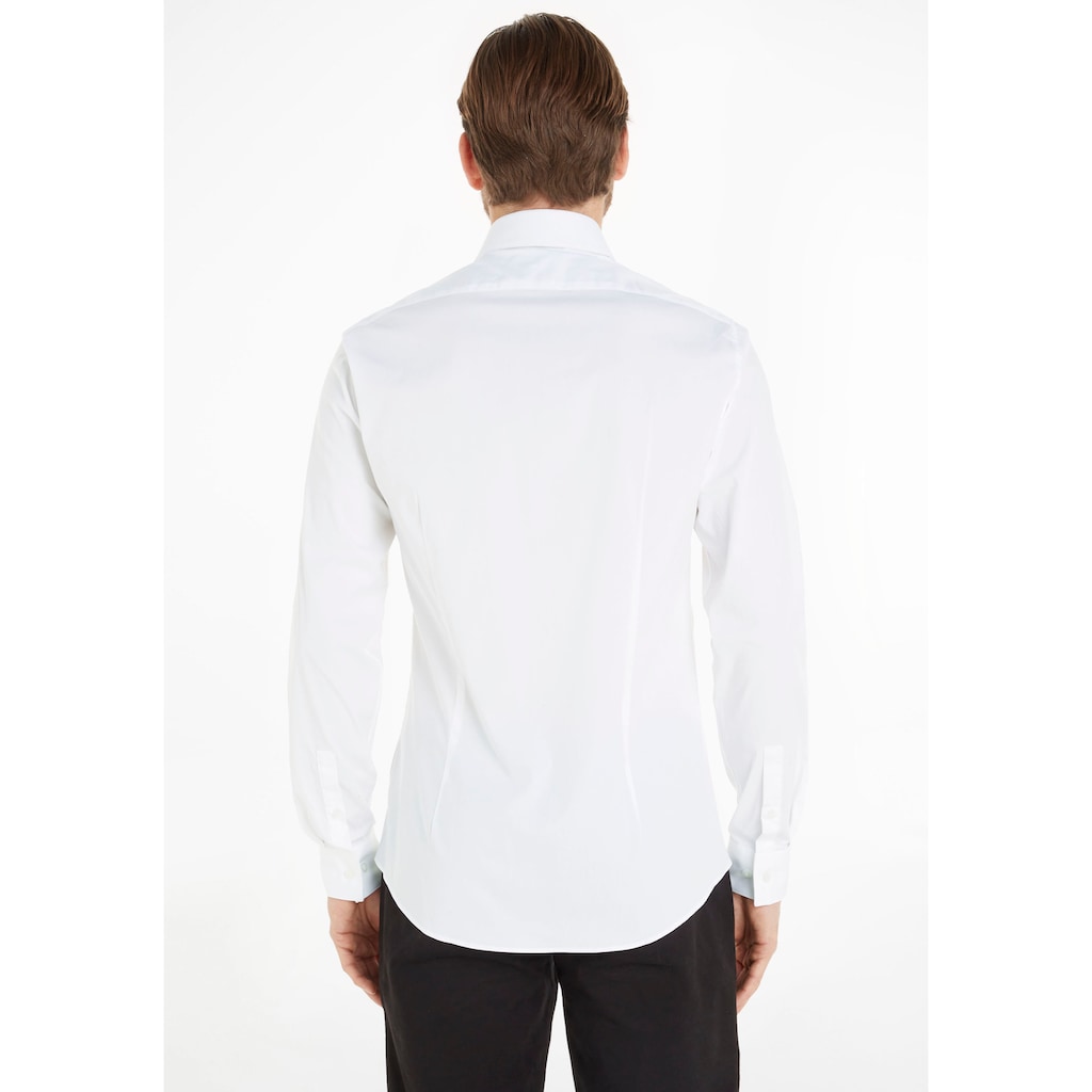 Calvin Klein Businesshemd »POPLIN STRETCH SLIM SHIRT«, mit Kentkragen