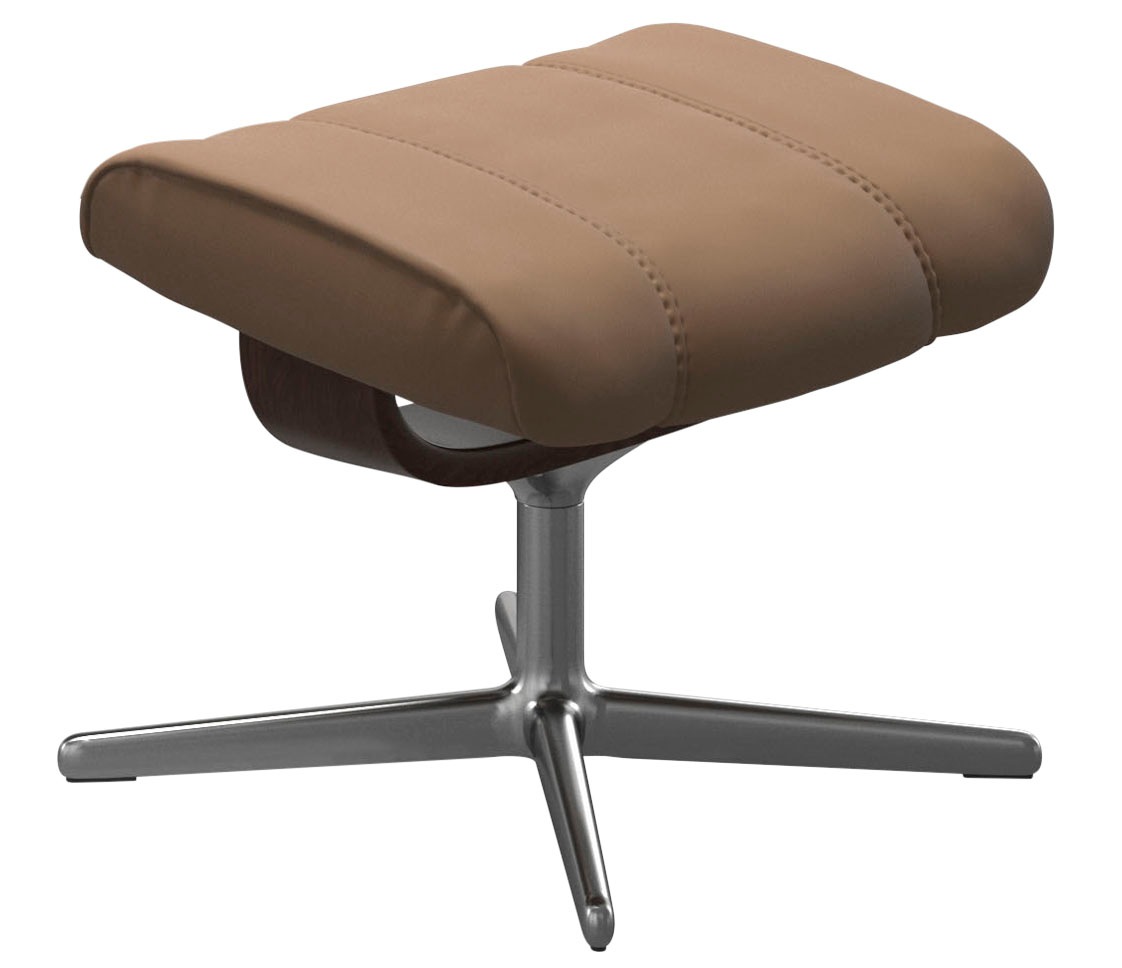 Thumbnail - Stressless Fußhocker "Consul" mit Cross Base, Größe S, M & L, Holzakzent Braun