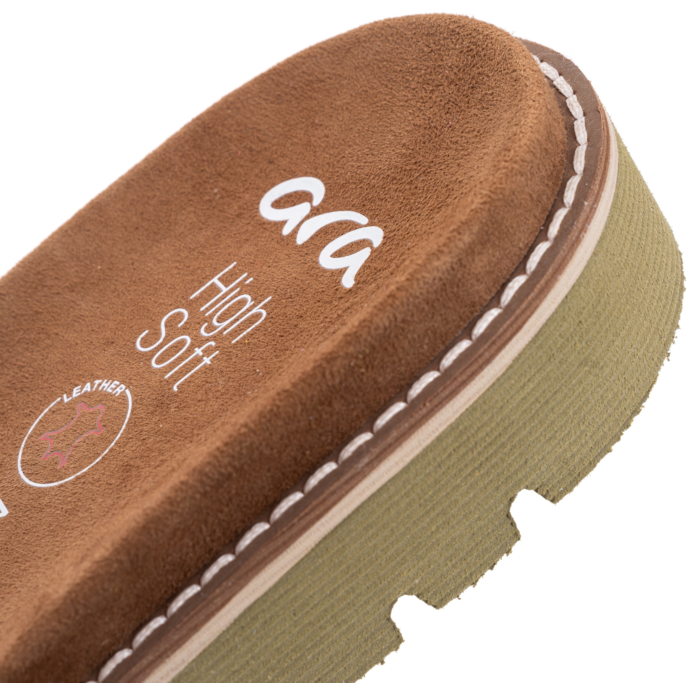 Ara Pantolette »KENT«, Slides, Flats, Sandale mit geraffter Bandage