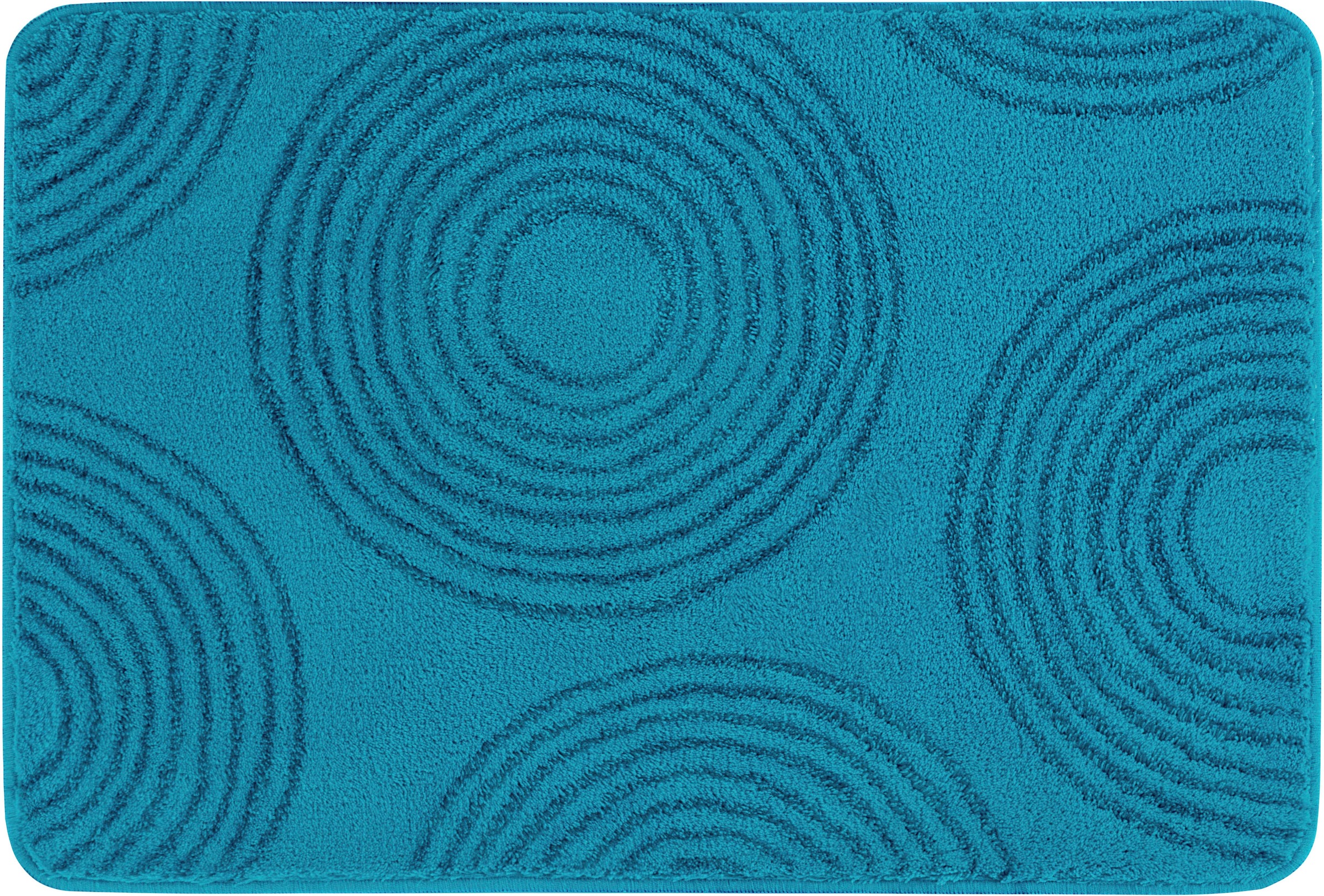 Kleine Wolke Badematte »Cosima«, rutschhemmend beschichtet, fußbodenheizungsgeeignet, Badteppich, modernes Kreis Design, waschbar