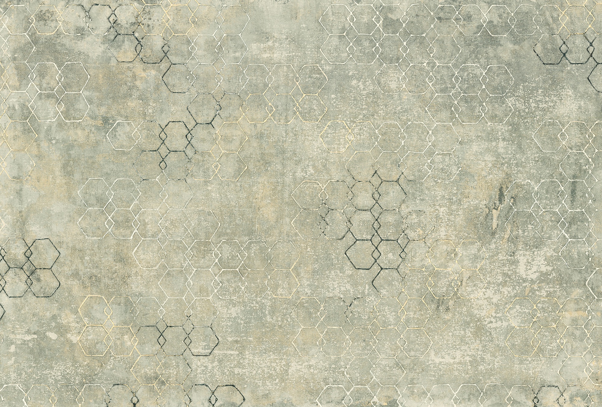Architects Paper Fototapete "Atelier 47 Hexagon Art 1" geometrisch glatt Vlies, Wand, Schräge, Decke