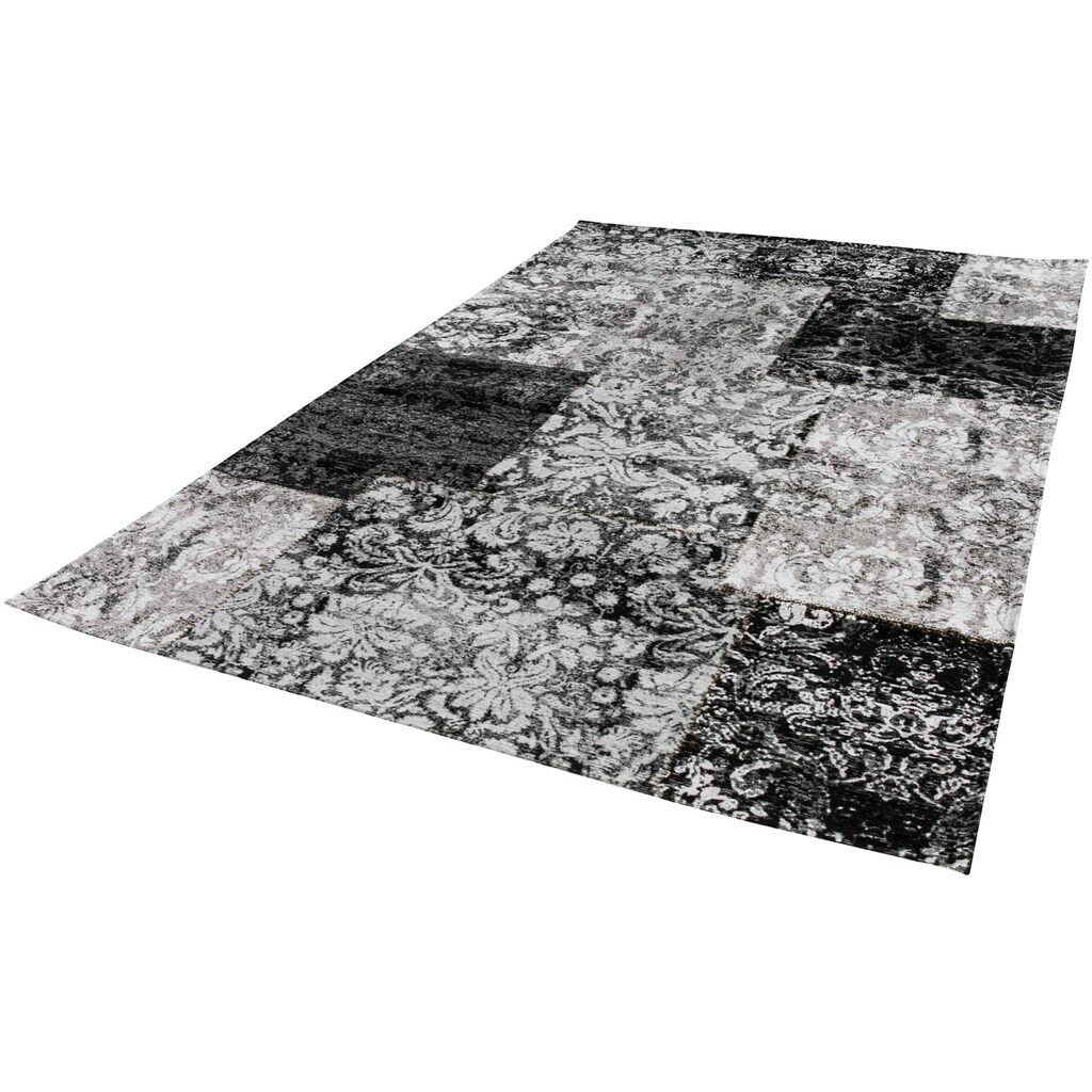 LUXOR living Teppich »Antique 100«, rechteckig, 10 mm Höhe, Patchwork Design, besonders weich durch Microfaser, Wohnzimmer