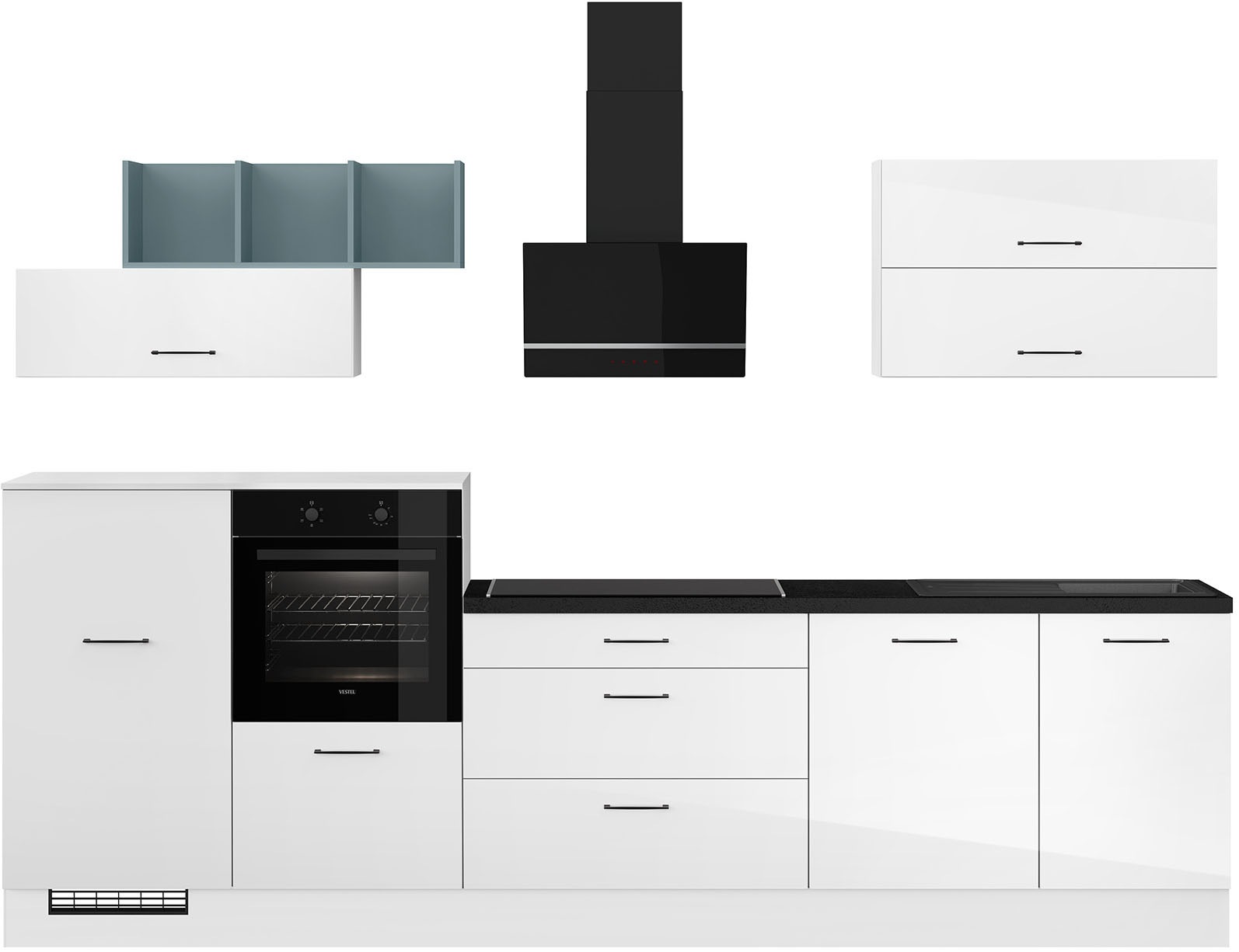 IMPULS KÜCHEN Küchenzeile ""New York", Schubkästen mit Soft-Close," wählbar günstig online kaufen