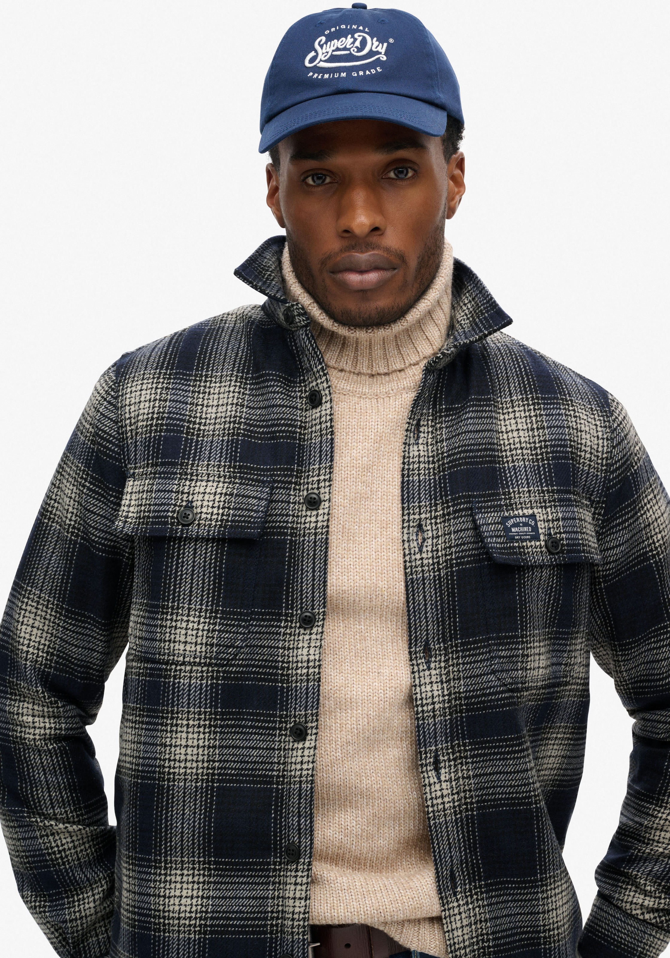 Superdry Langarmhemd "Wool Miller Overshirt" günstig online kaufen