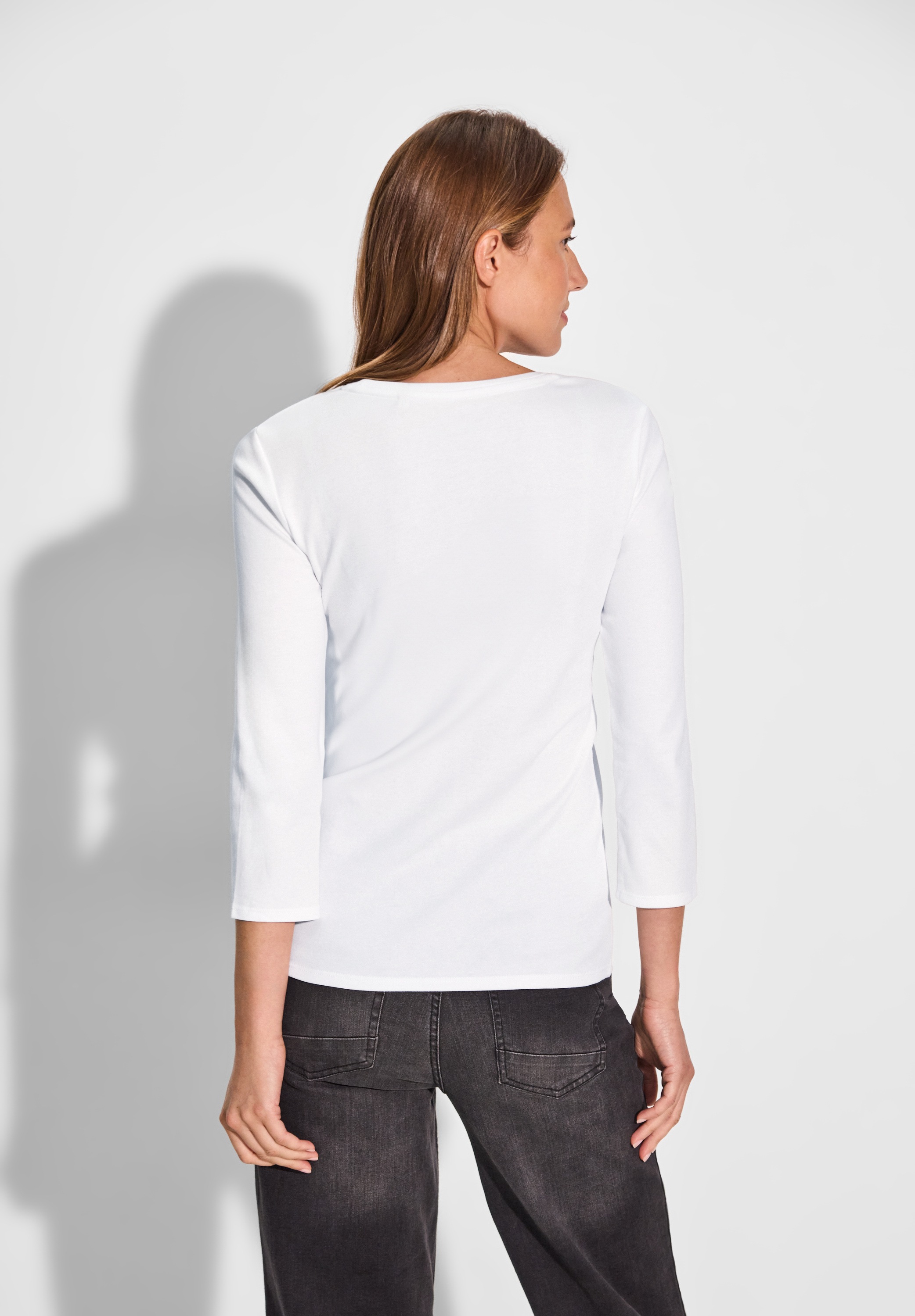 Cecil 3/4-Arm-Shirt, aus reiner Baumwolle