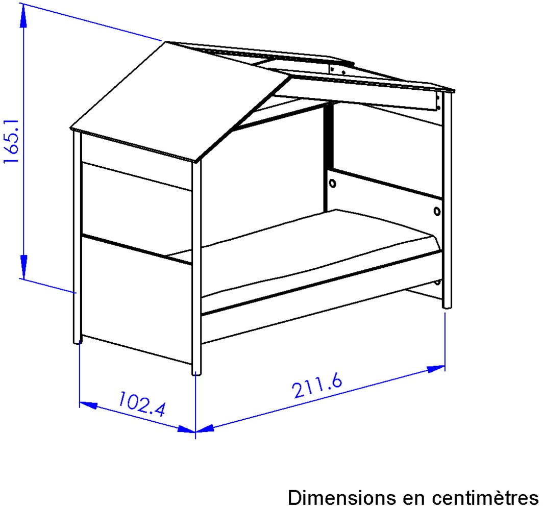 Gami Schlafzimmer-Set »Set 3 Tlg«, Ein richtiges Hausbett
